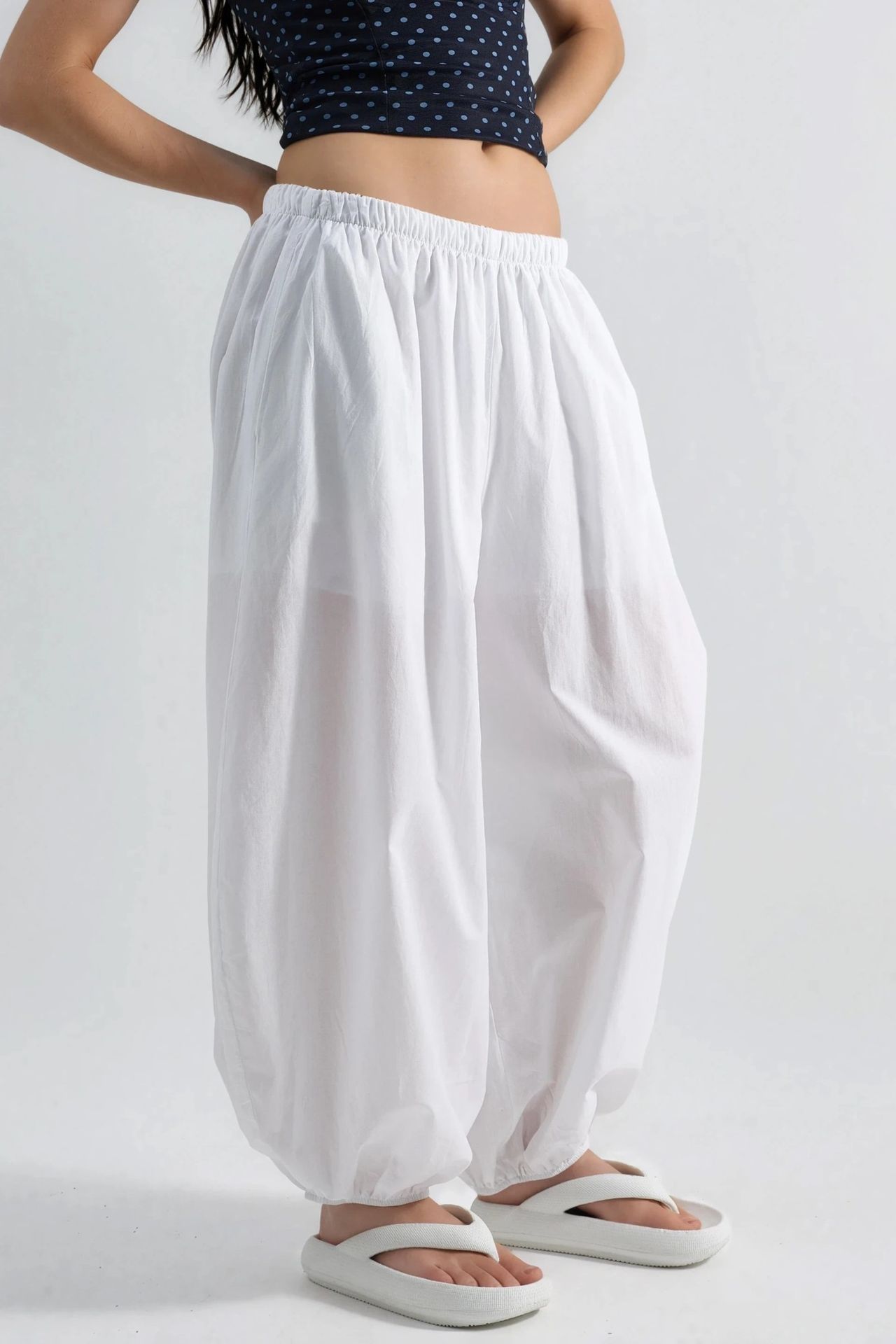 BUSEM Elastic Waist Balloon Pants 1