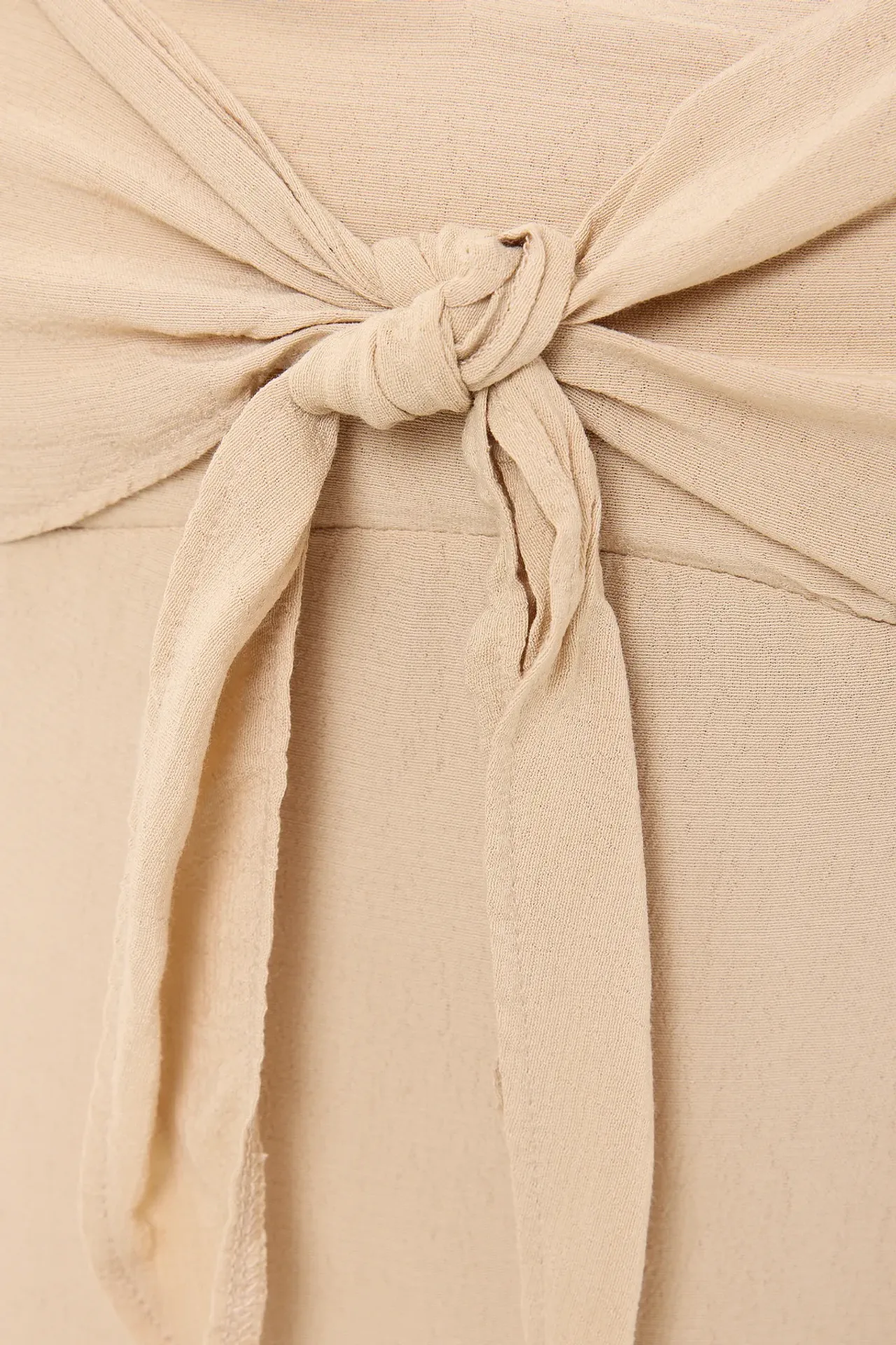 Tie-Front Spaghetti Strap Midi Dress
