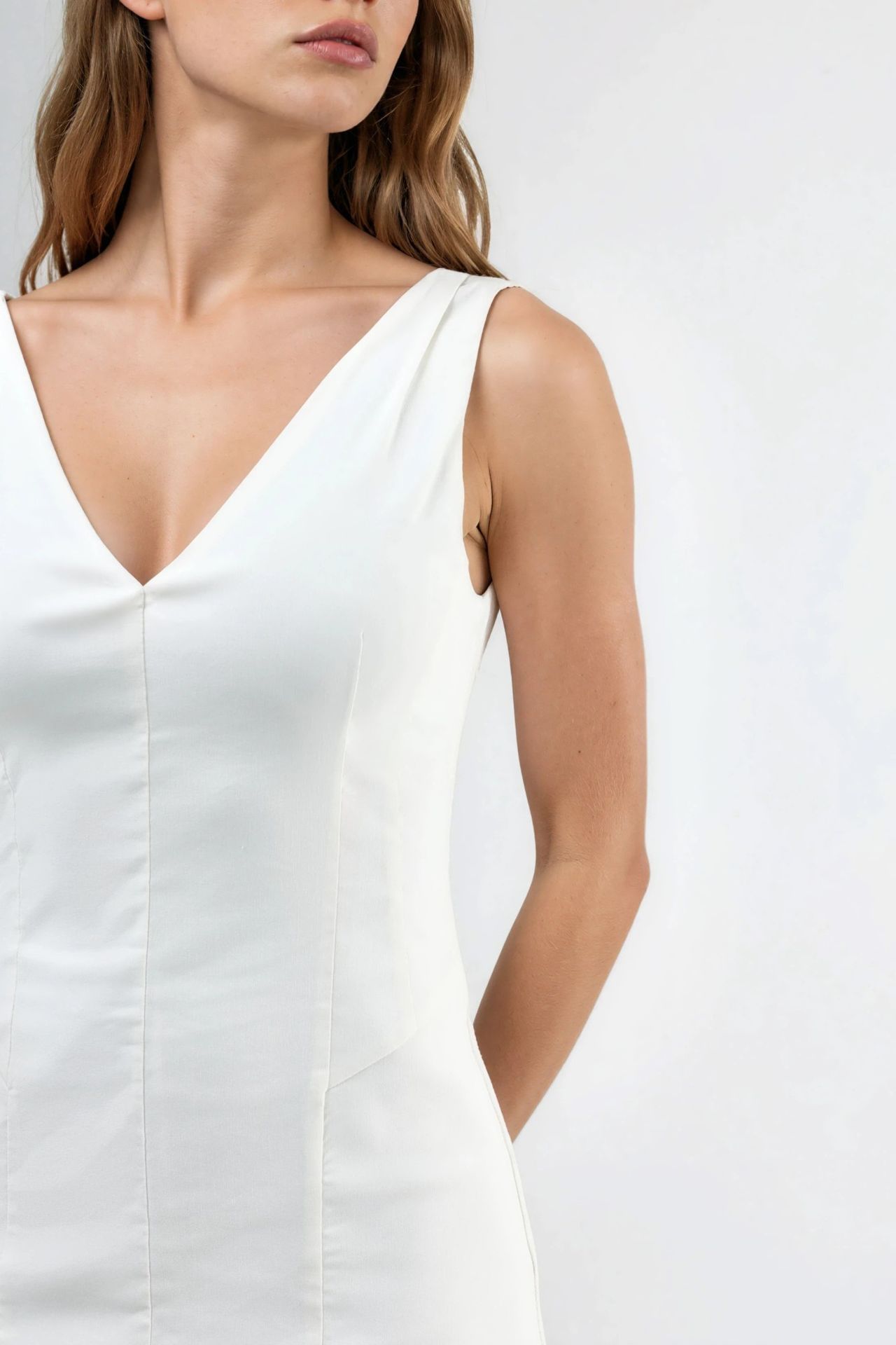 V-Neck Mini Dress 7