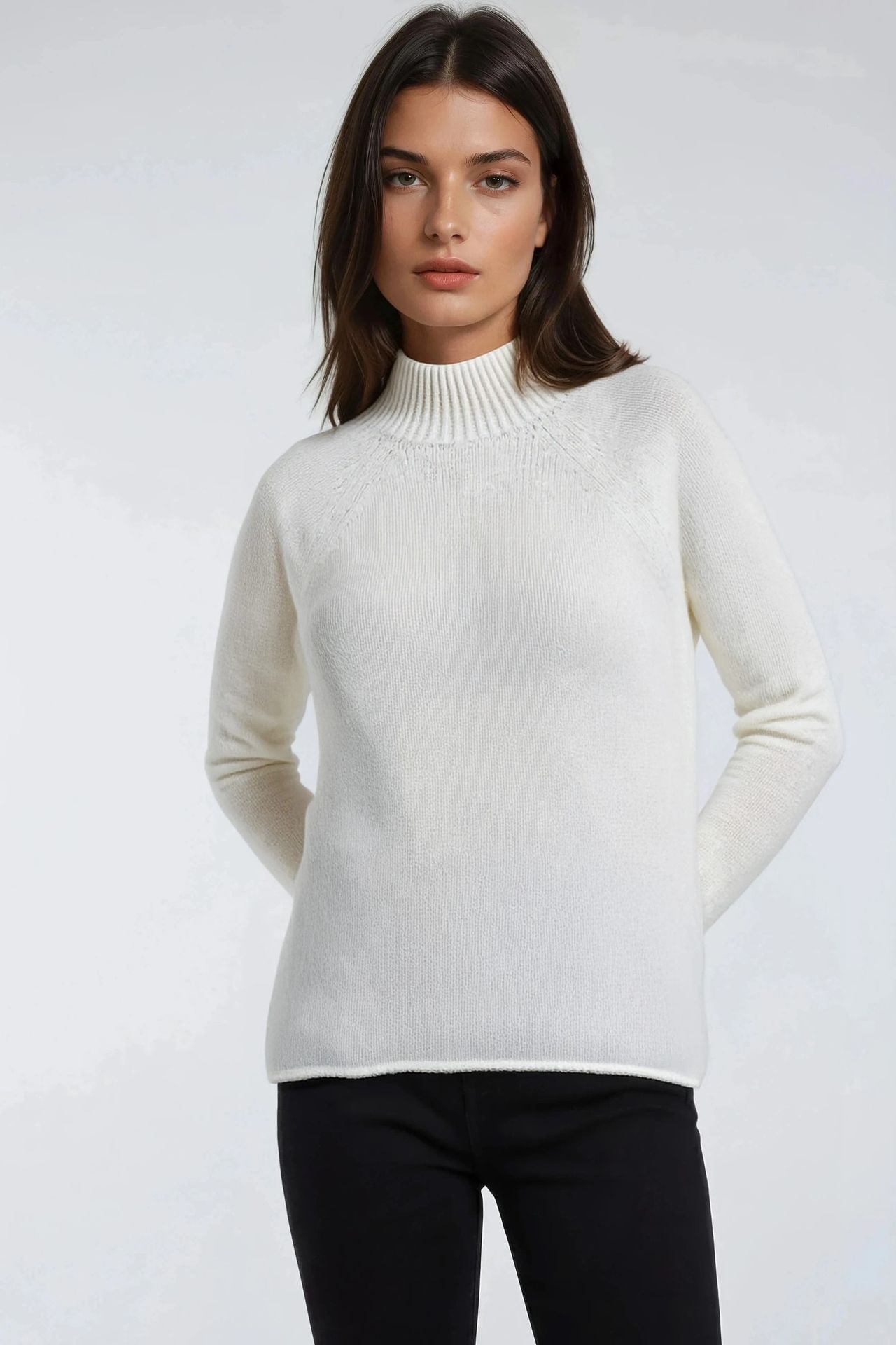 Mixray Knit Half Turtleneck Sweater 4