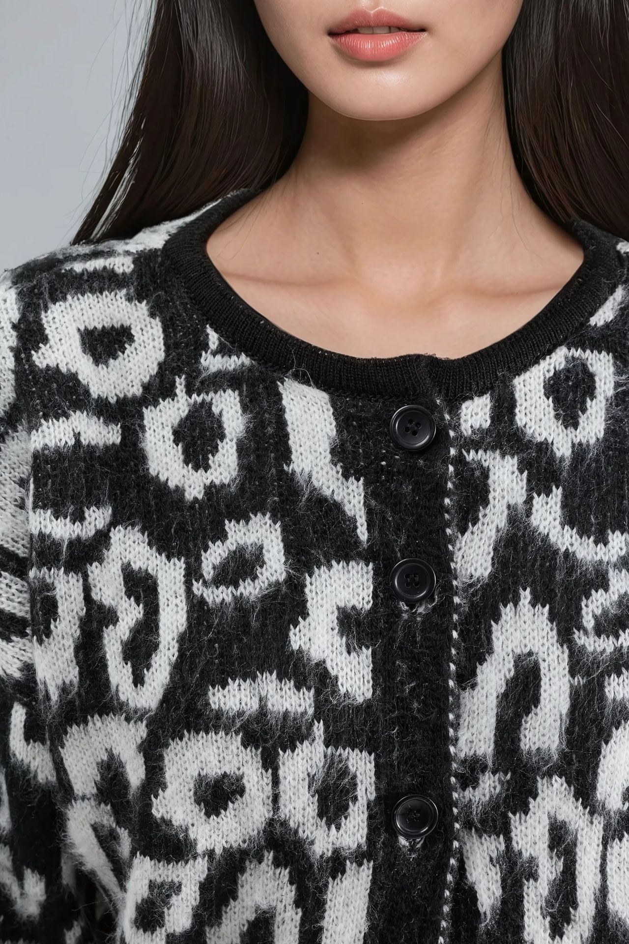 MY FASHION Leopard Print Button-Up Cardigan 5