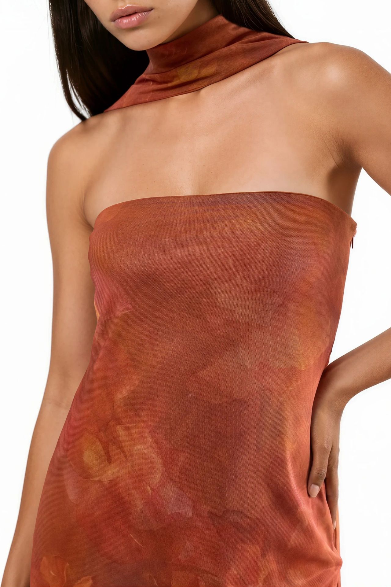 Strapless Flowering Bodycon Maxi Dress 7