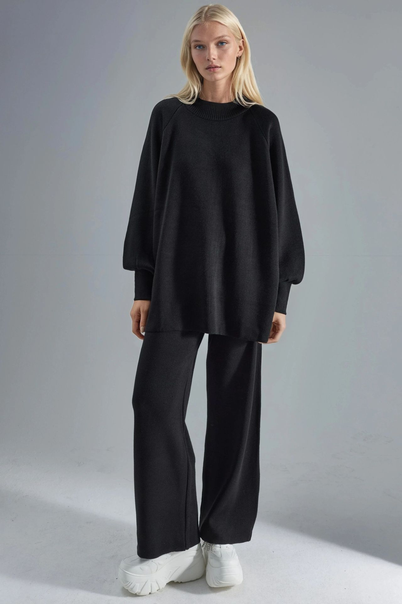 MY FASHION Loose Fit Sweater & Pants Knit Co-ord Set 1