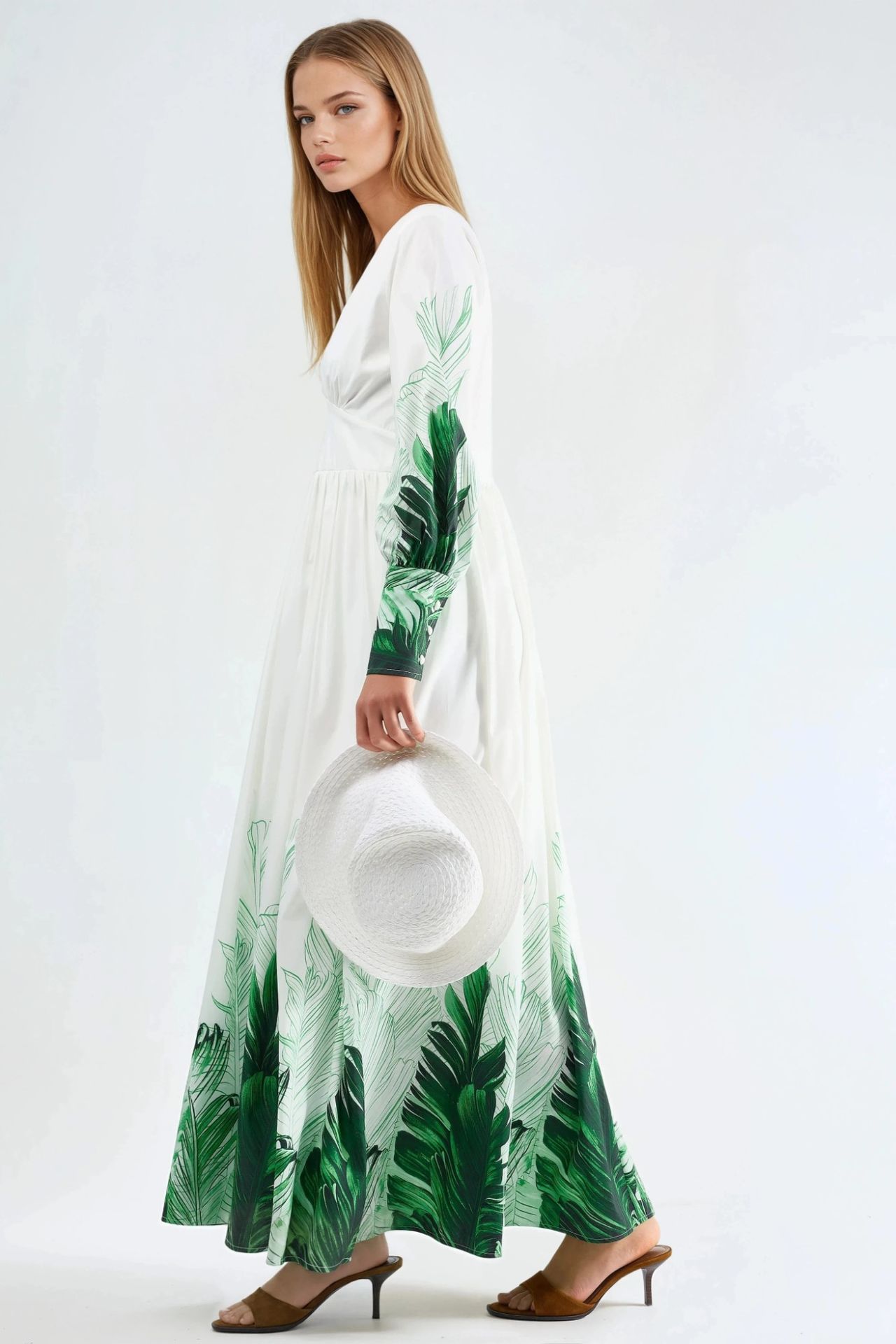 MSN Tropical Floral Print Maxi Dress 3