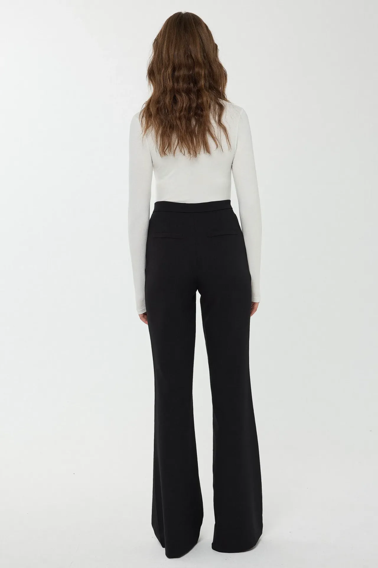 High Waist Flare Suit Pants