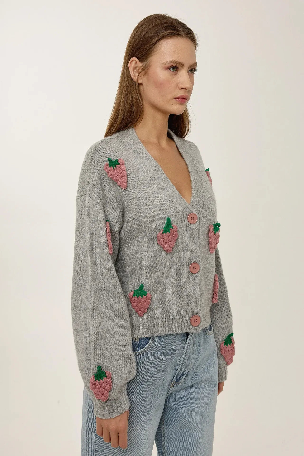 Embroidered Knitwear Cardigan