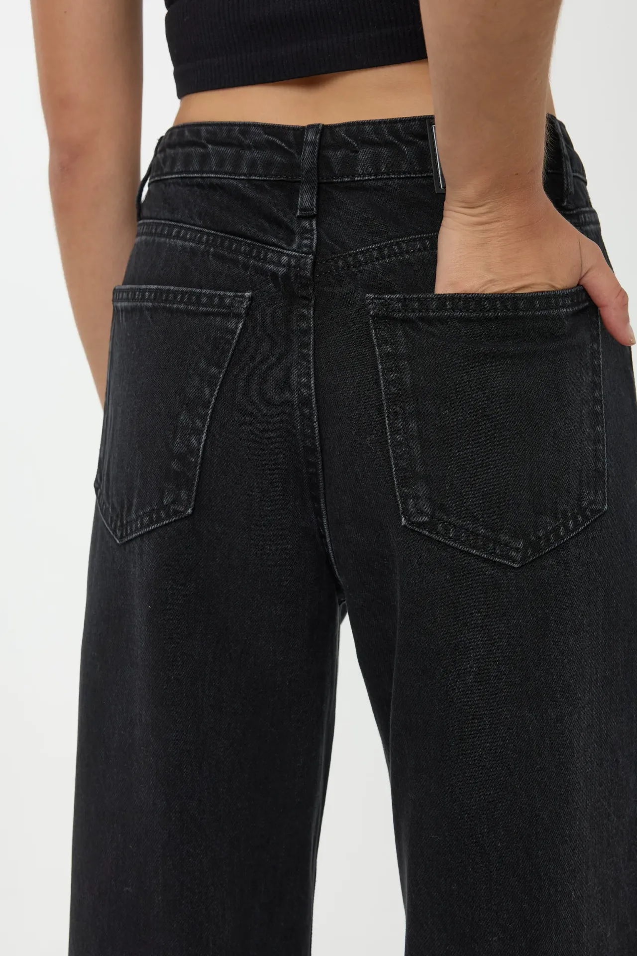 High Waist Straight Leg Jeans