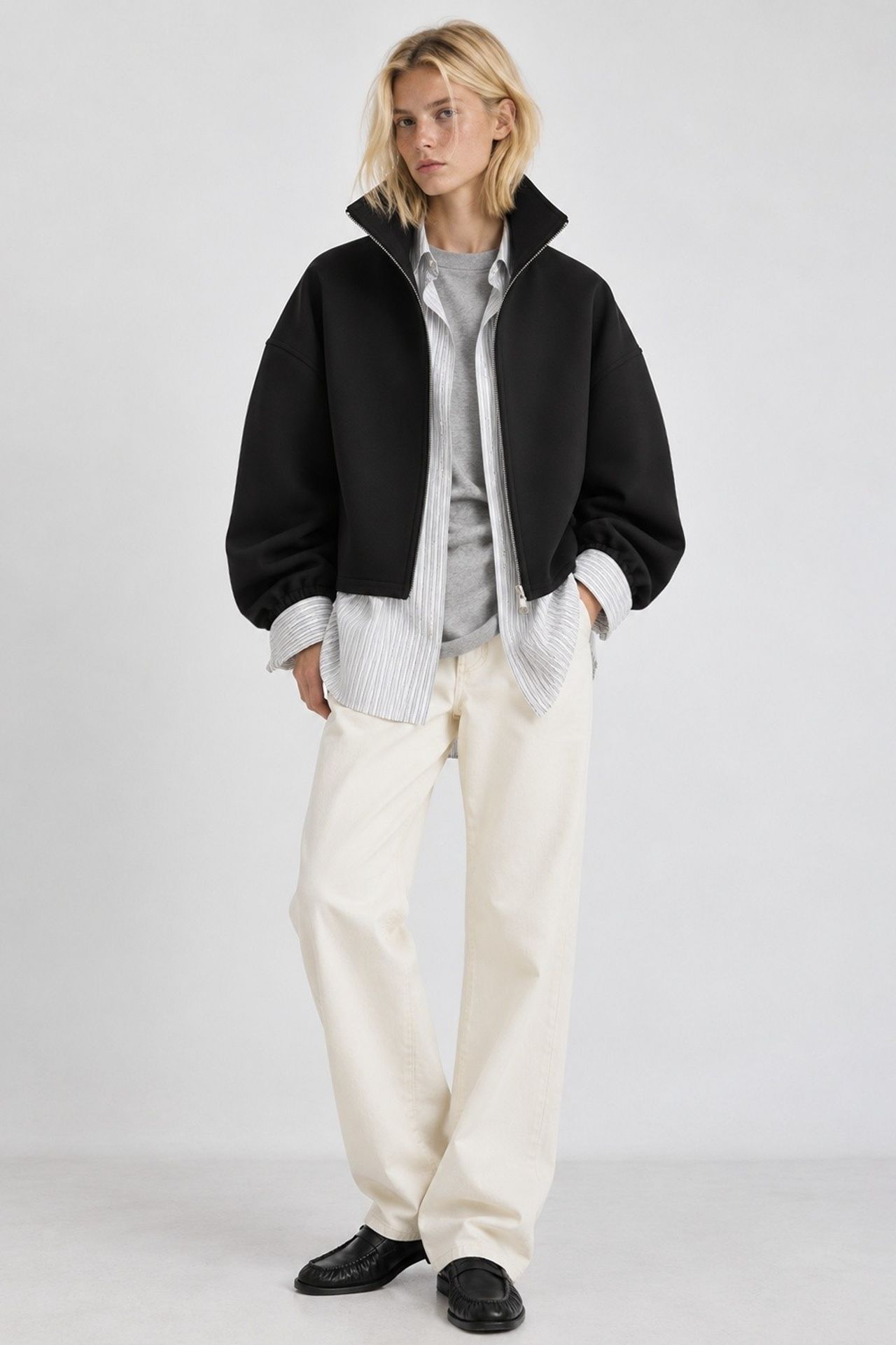 Scuba Jacket with Drawstring Detail 4
