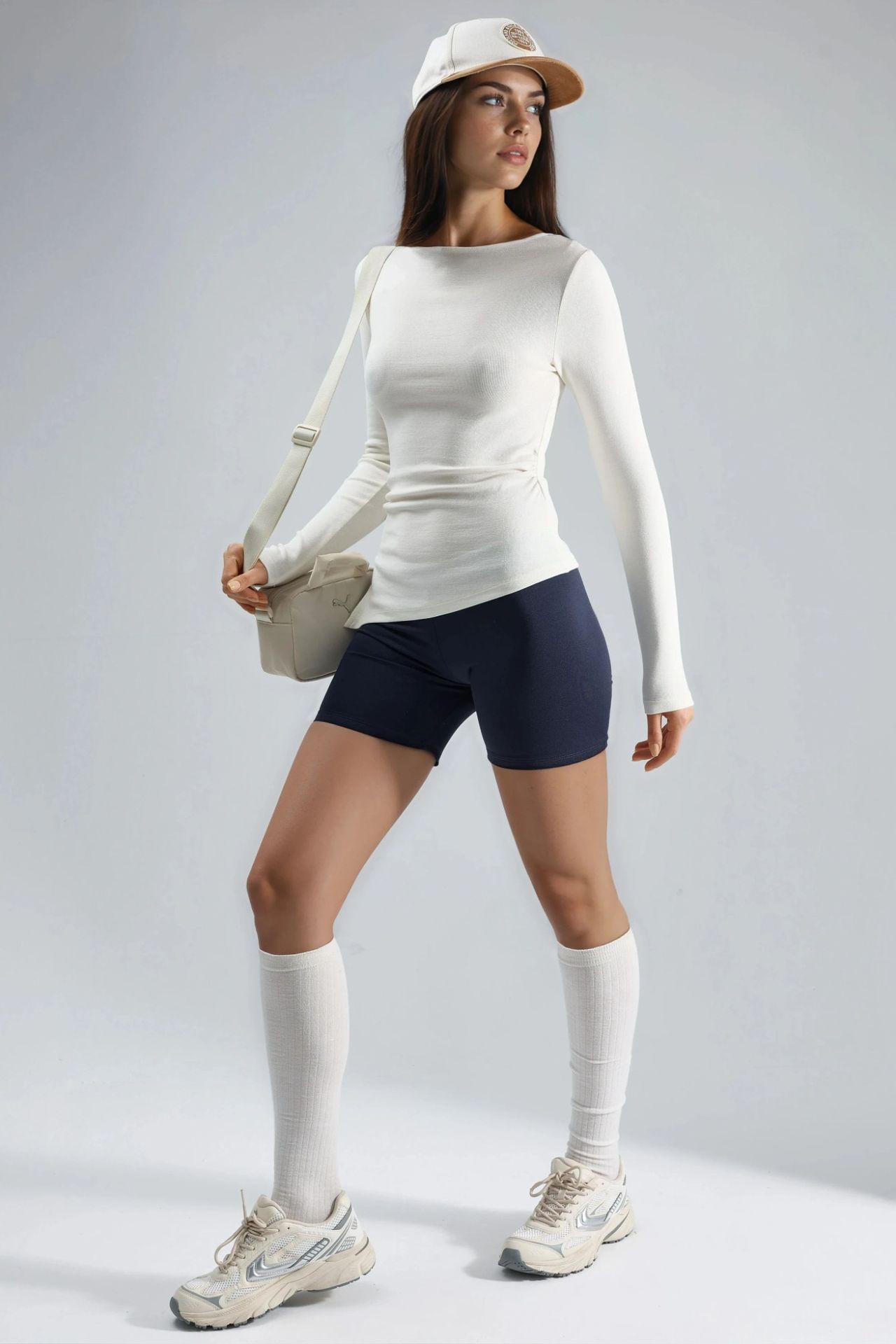 BUSEM Boat Neck Cotton Blouse 6