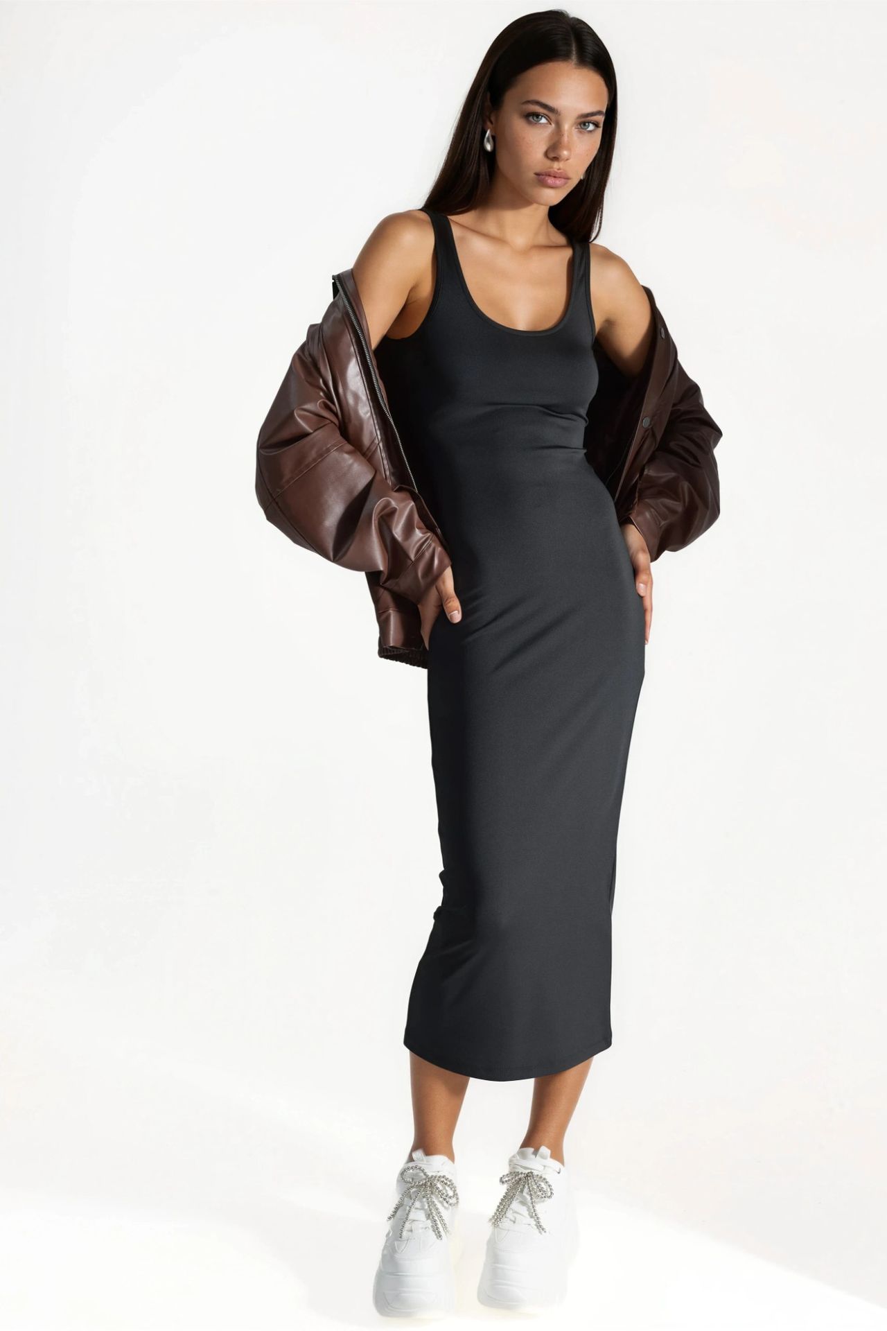 Bodycon Basic Midi Dress 7