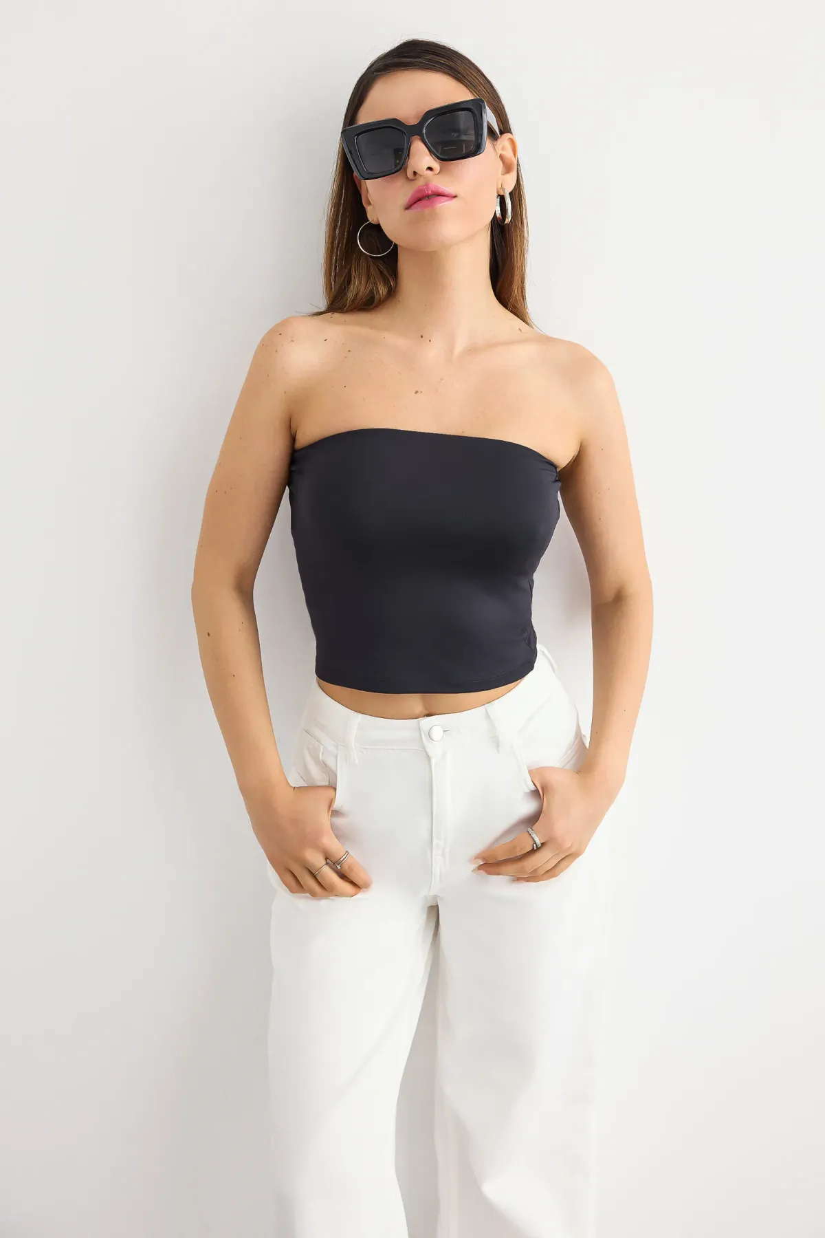 Strapless Crop Top 2