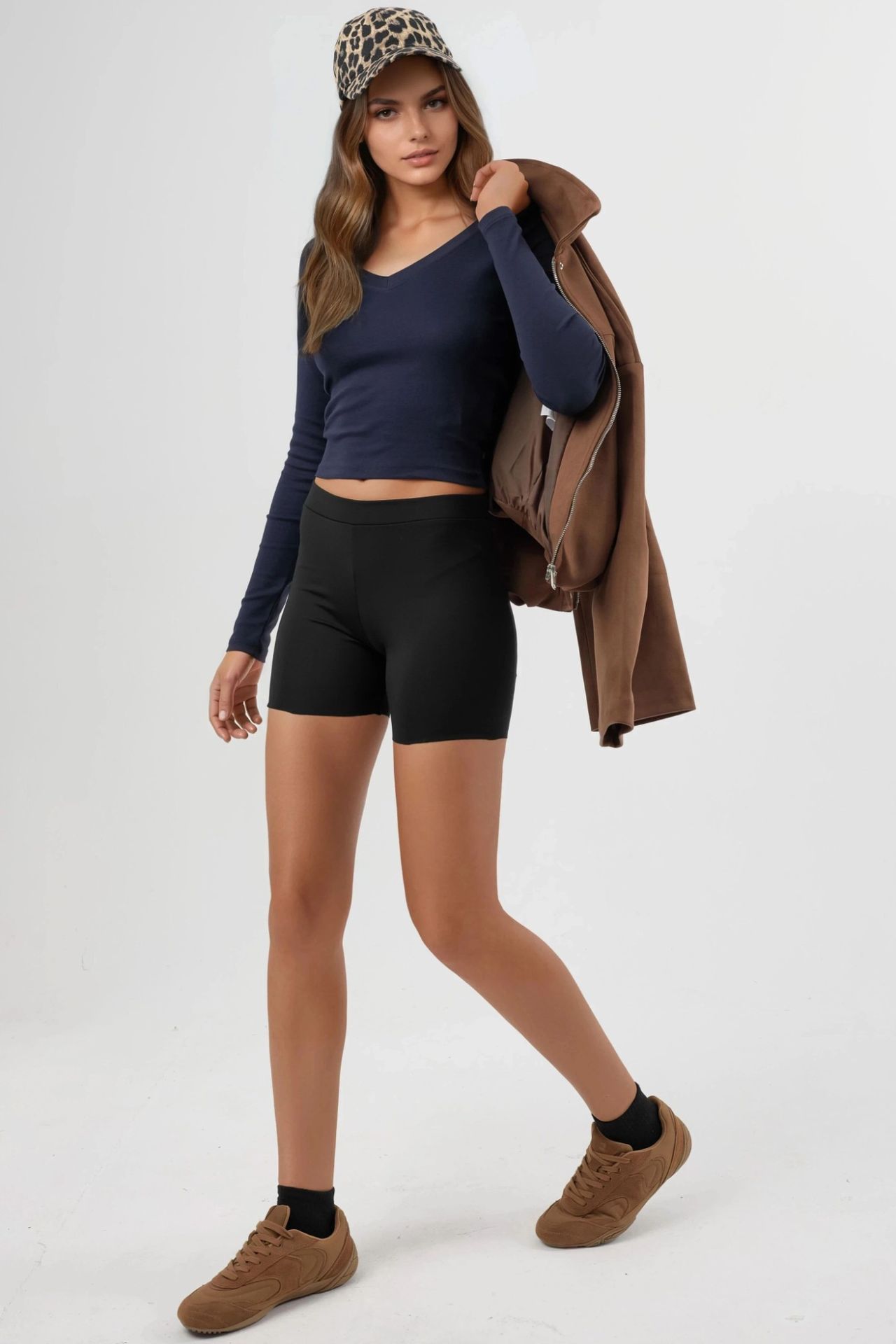 BUSEM V-Neck Long Sleeve Fitted Blouse 5