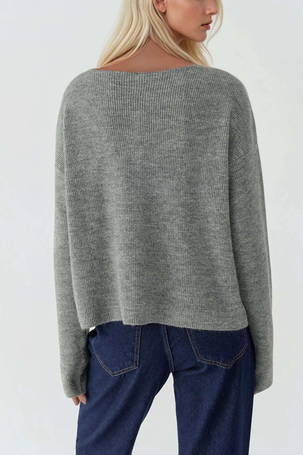 Ultra Soft Crew Neck Buttoned Dual-use Cardigan 6