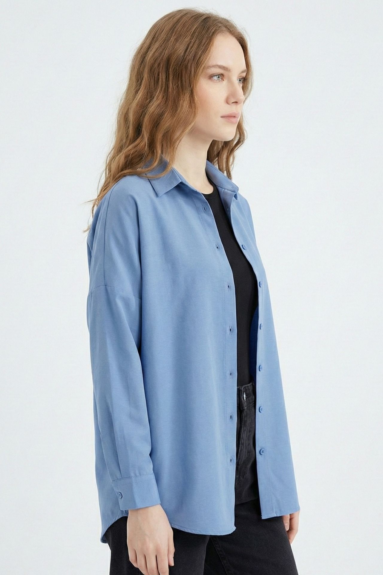 BDART Relaxed Fit Poplin Shirt with Button Closure