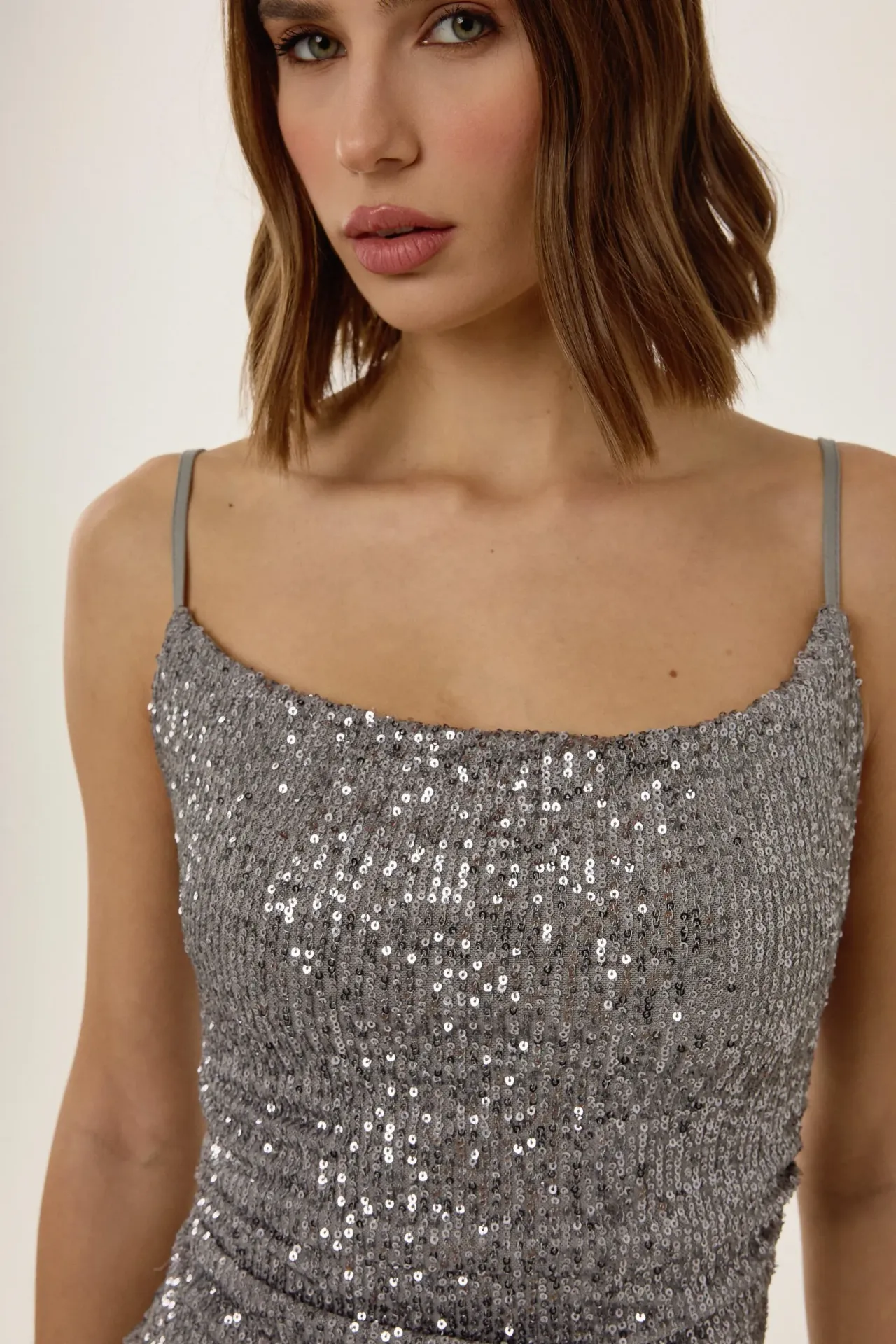 Sequinned Mini Dress
