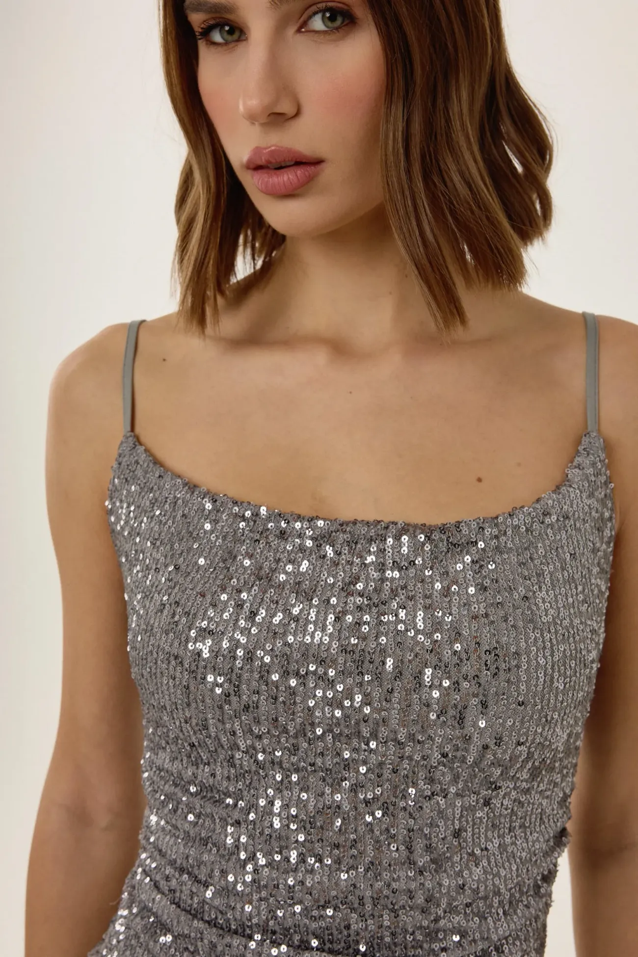Sequinned Mini Dress 4