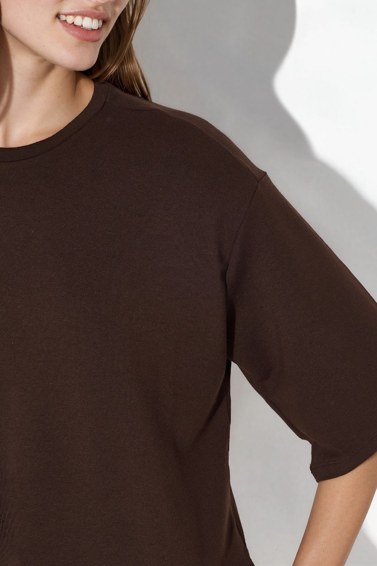 BUSEM Women's Loose-fit Crew Neck T-shirt 4