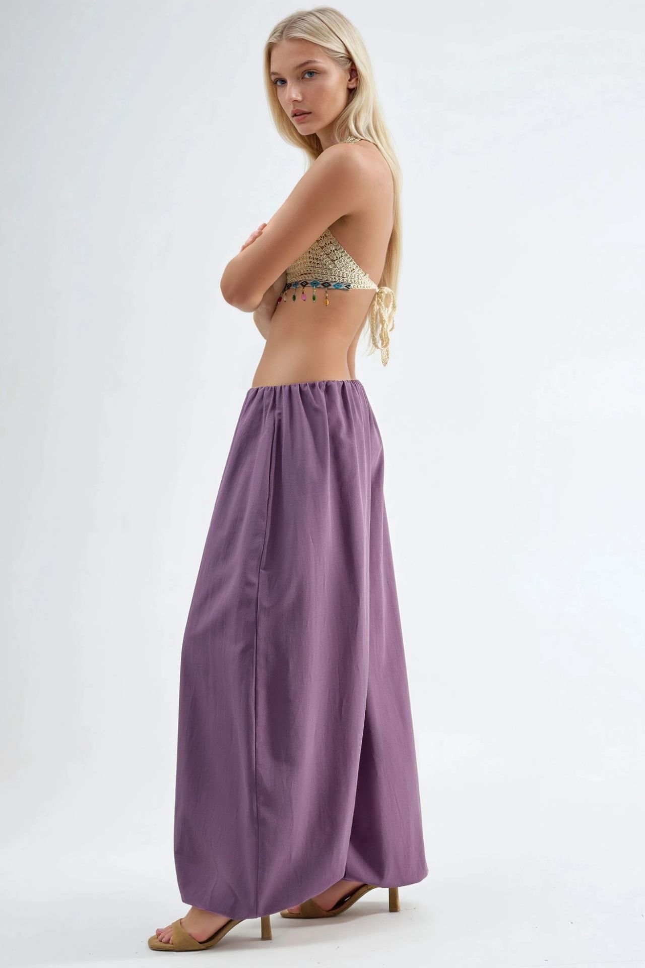 BUSEM Elastic Waist Balloon Pants 2
