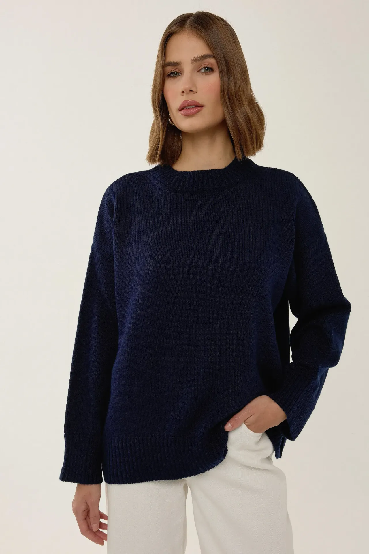 Crew Neck Cozy Sweater