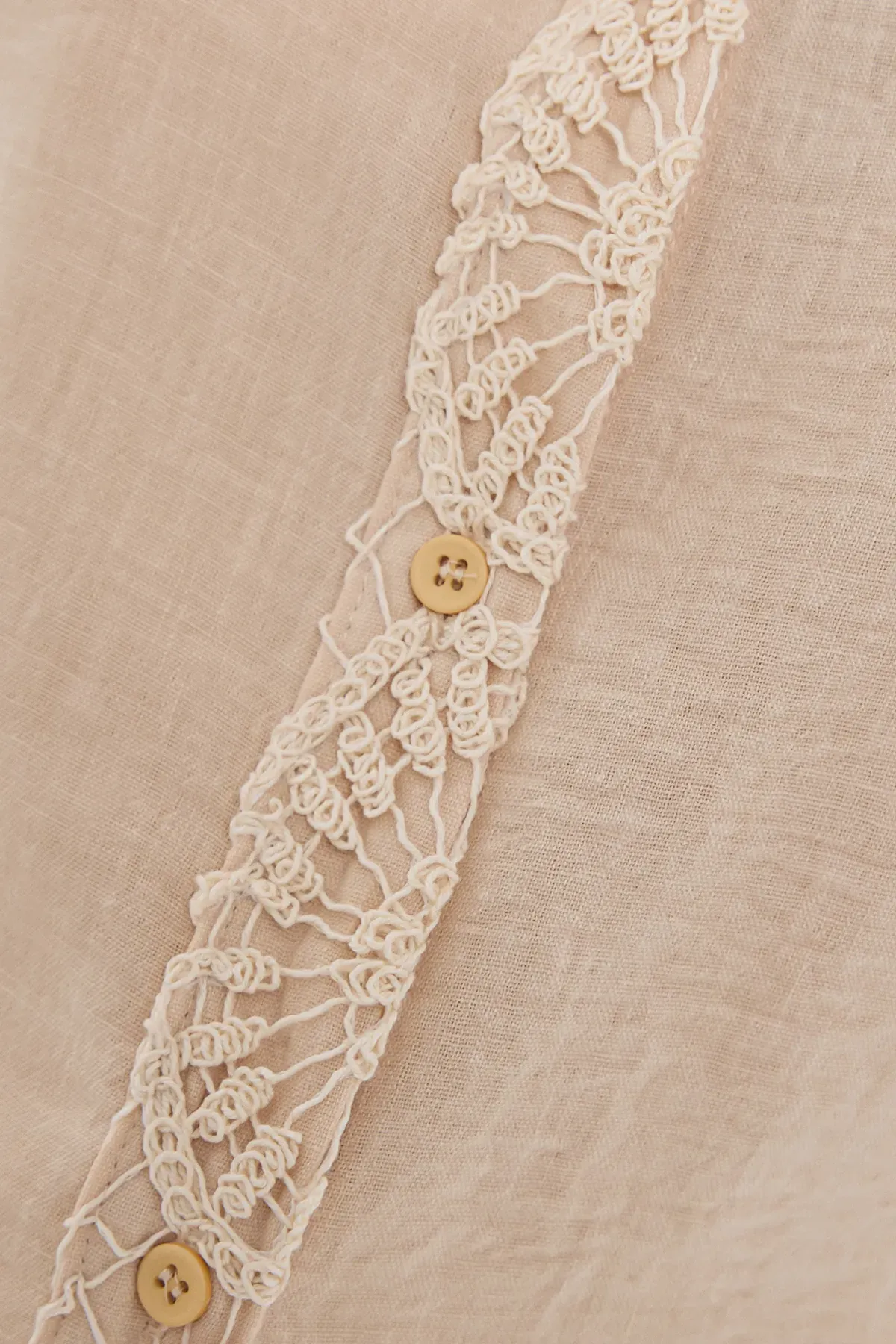Crochet Buttoned Shirt with Back Detail 5