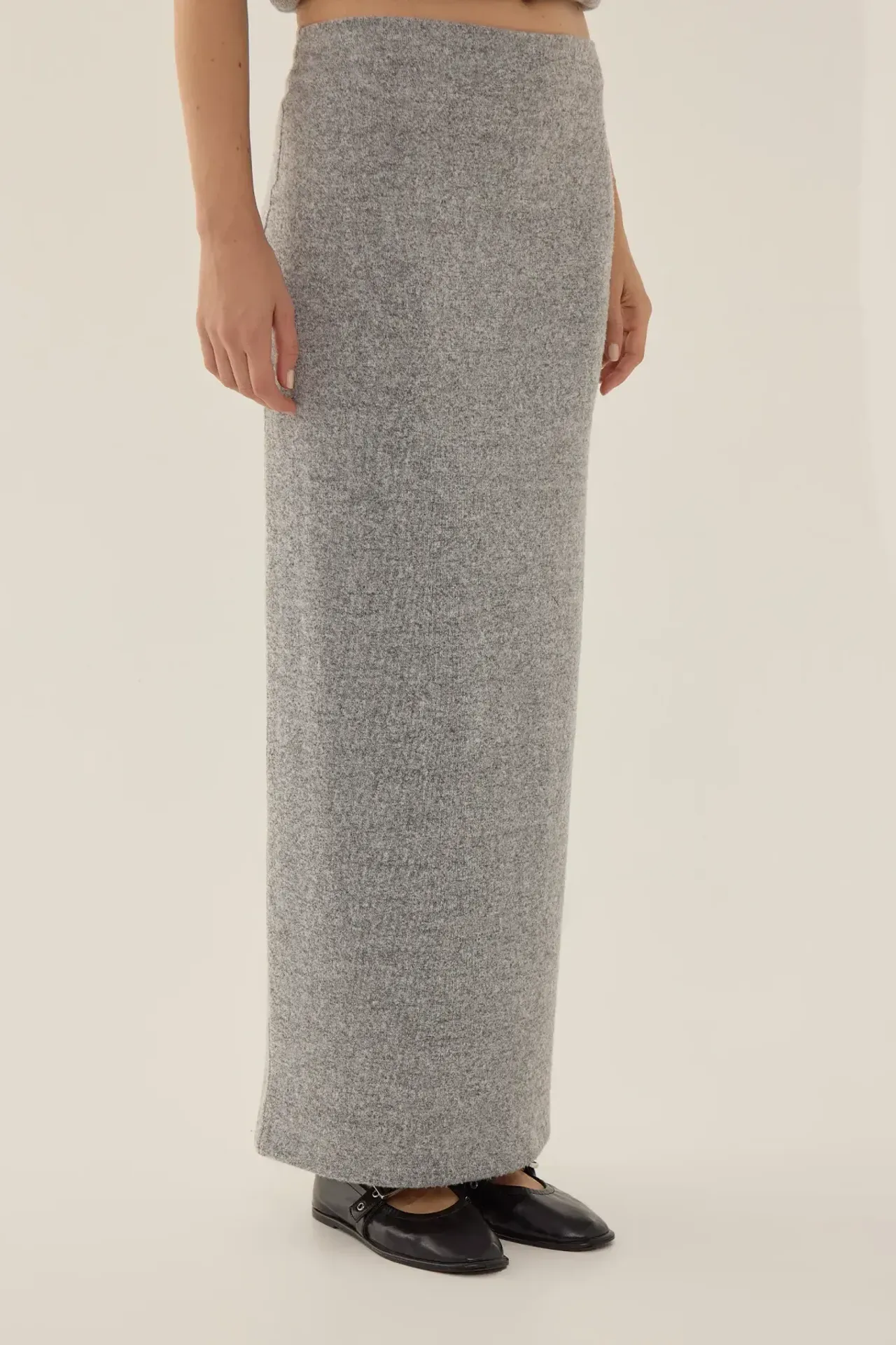 Textured High Waist Maxi Skirt 3