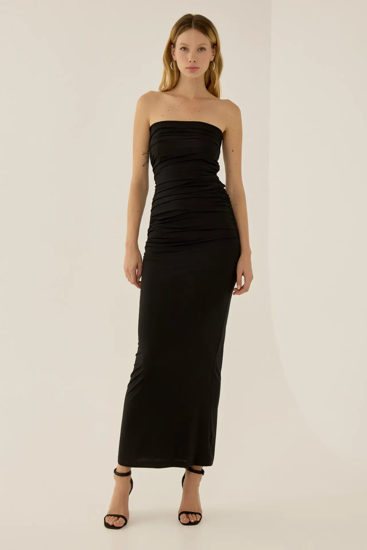 Strapless Fitted Maxi Dress