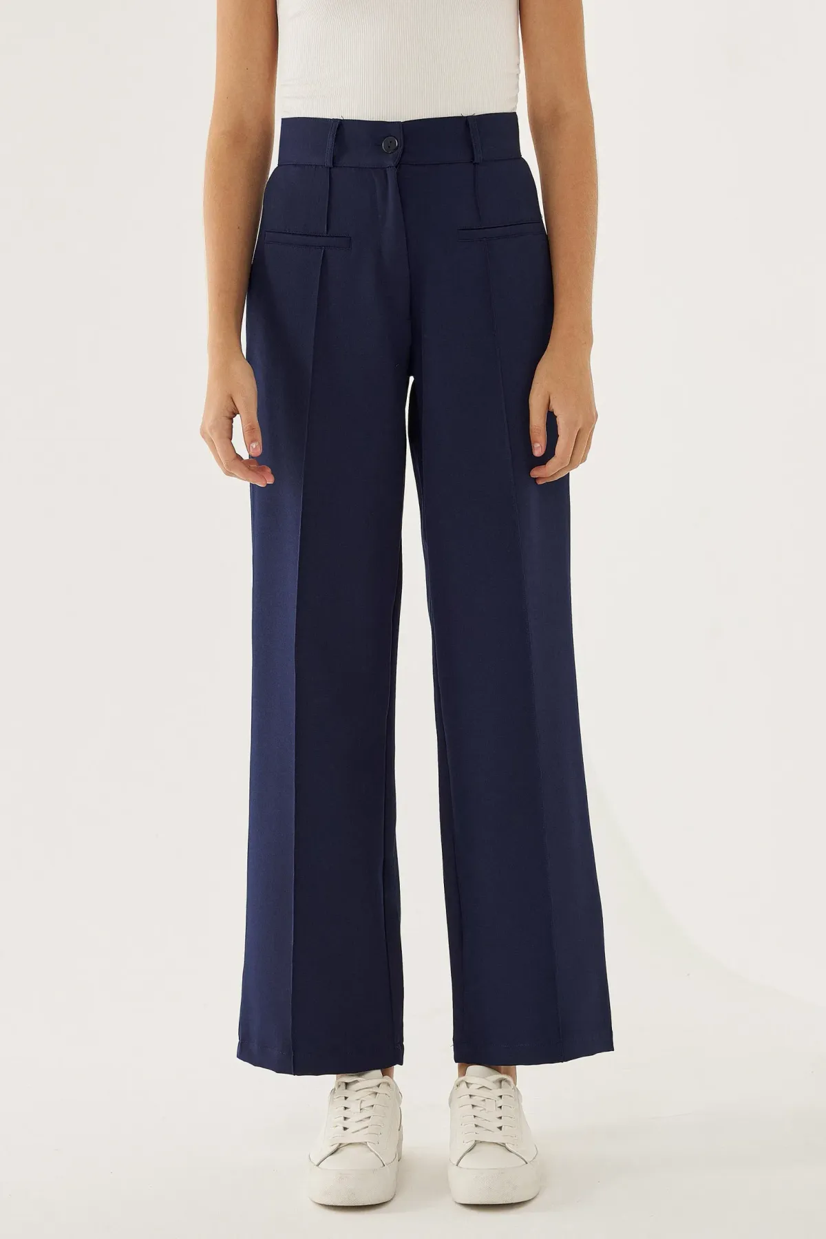 High Waist Straight Leg Pants 3