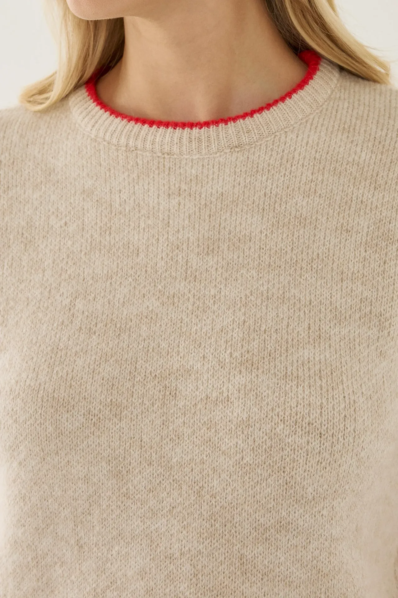 Contrast Knitted Sweater