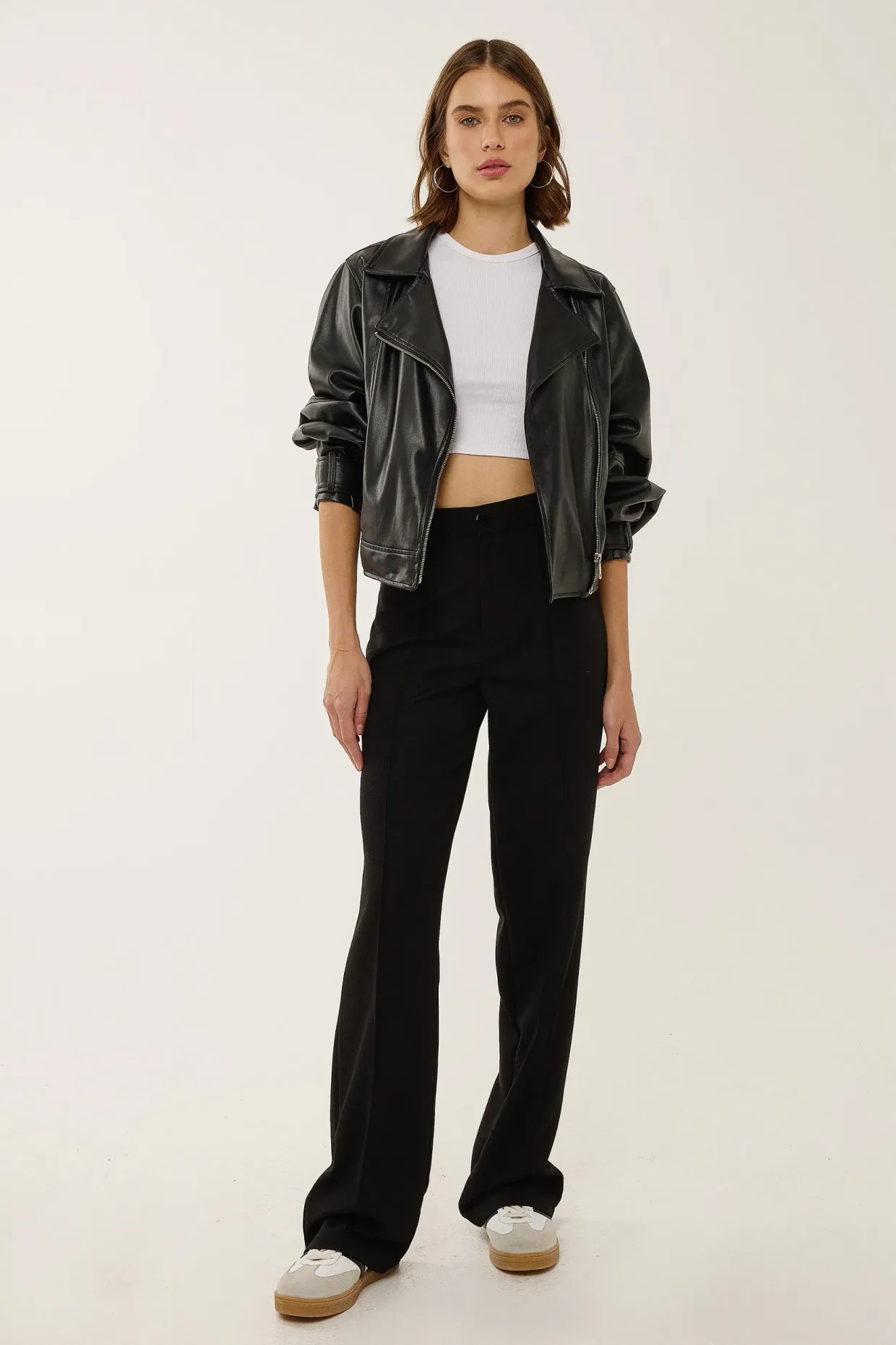 Straight Leg Pants with Stitch Detailed  7