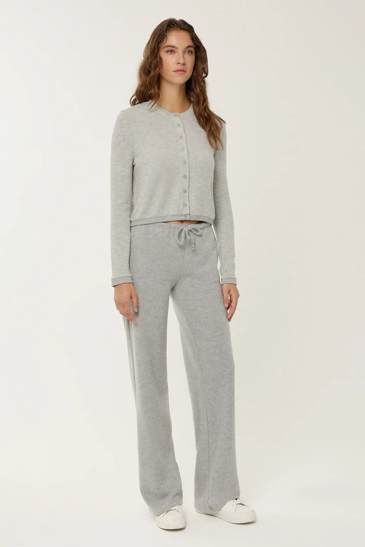 Elastic Waist Straight Leg Sweatpants