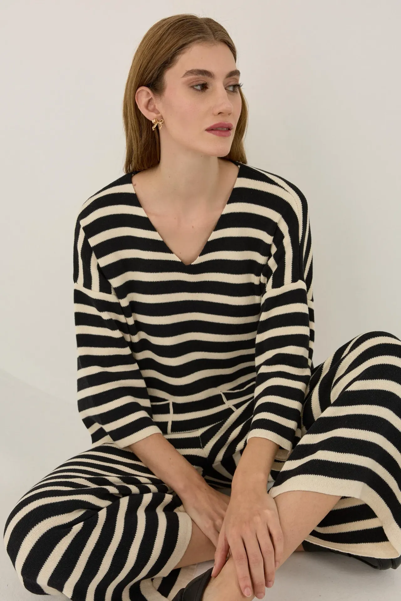 Striped Knit Co-Ords Set