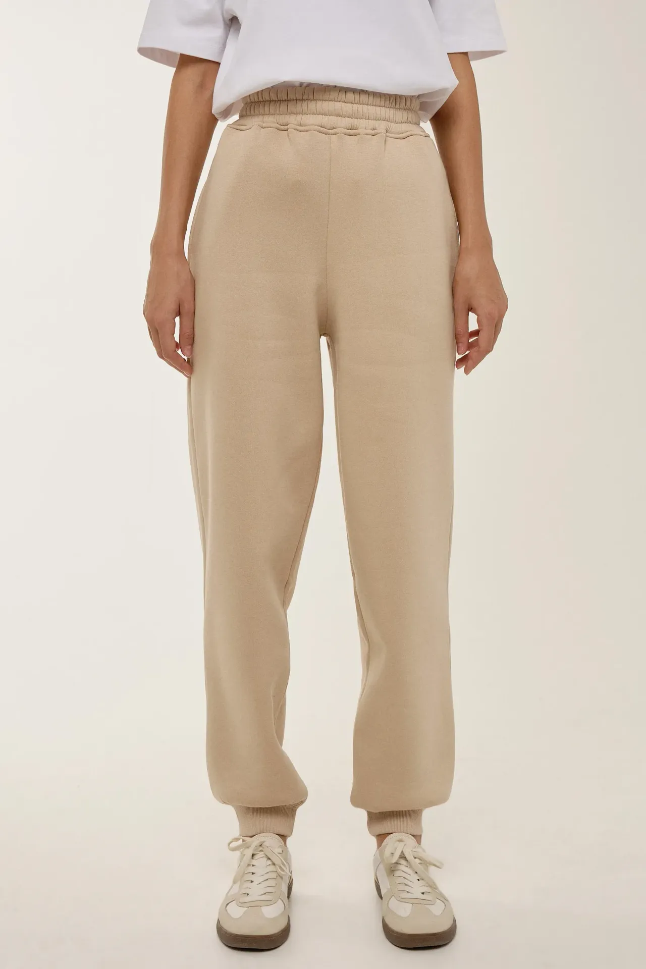 Basic Elastic Waist Sweatpants