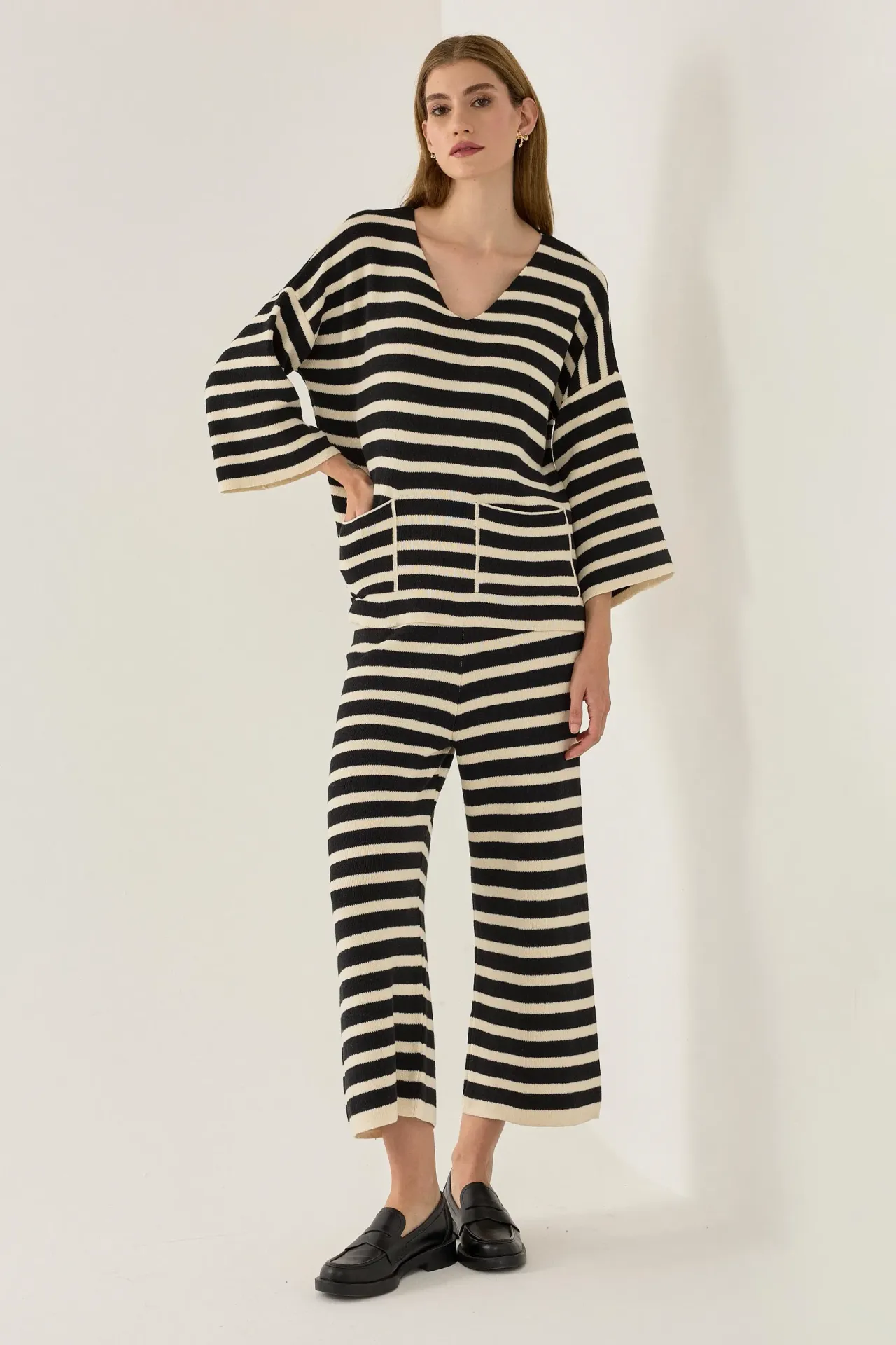 Striped Knit Co-Ords Set