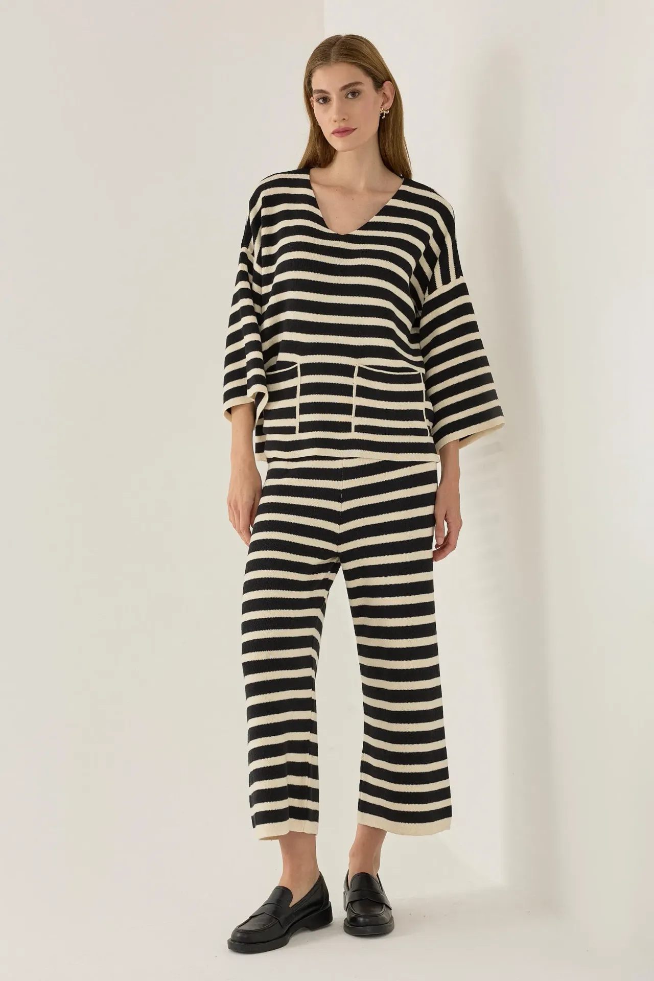 Striped Knit Co-Ords Set