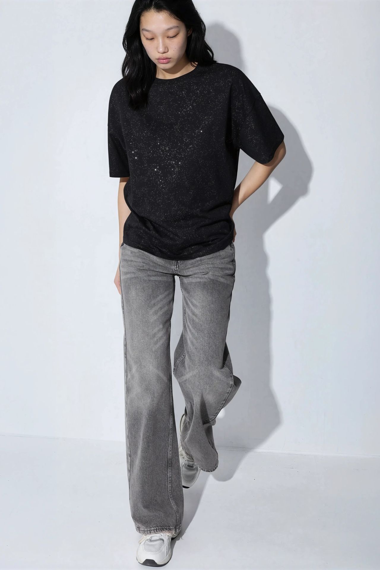 BUSEM Sequin Crew Neck Short Sleeve T-Shirt 4