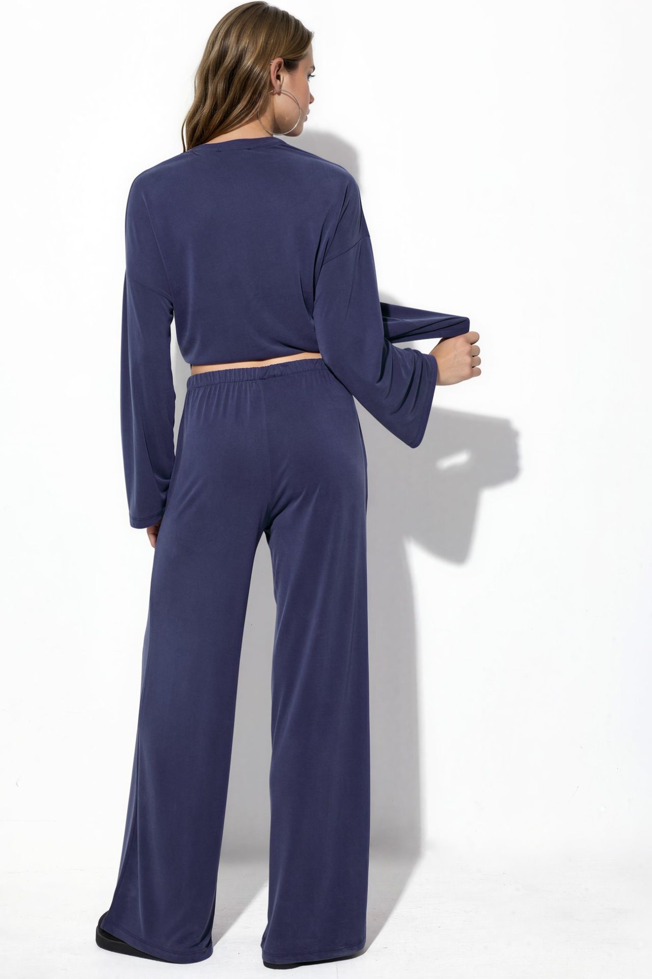 BUSEM Elastic Waist Straight Leg Modal Pants 3