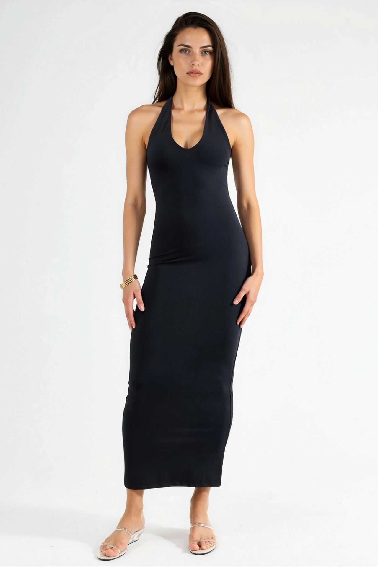BUSEM Halter Neck Midi Dress 1