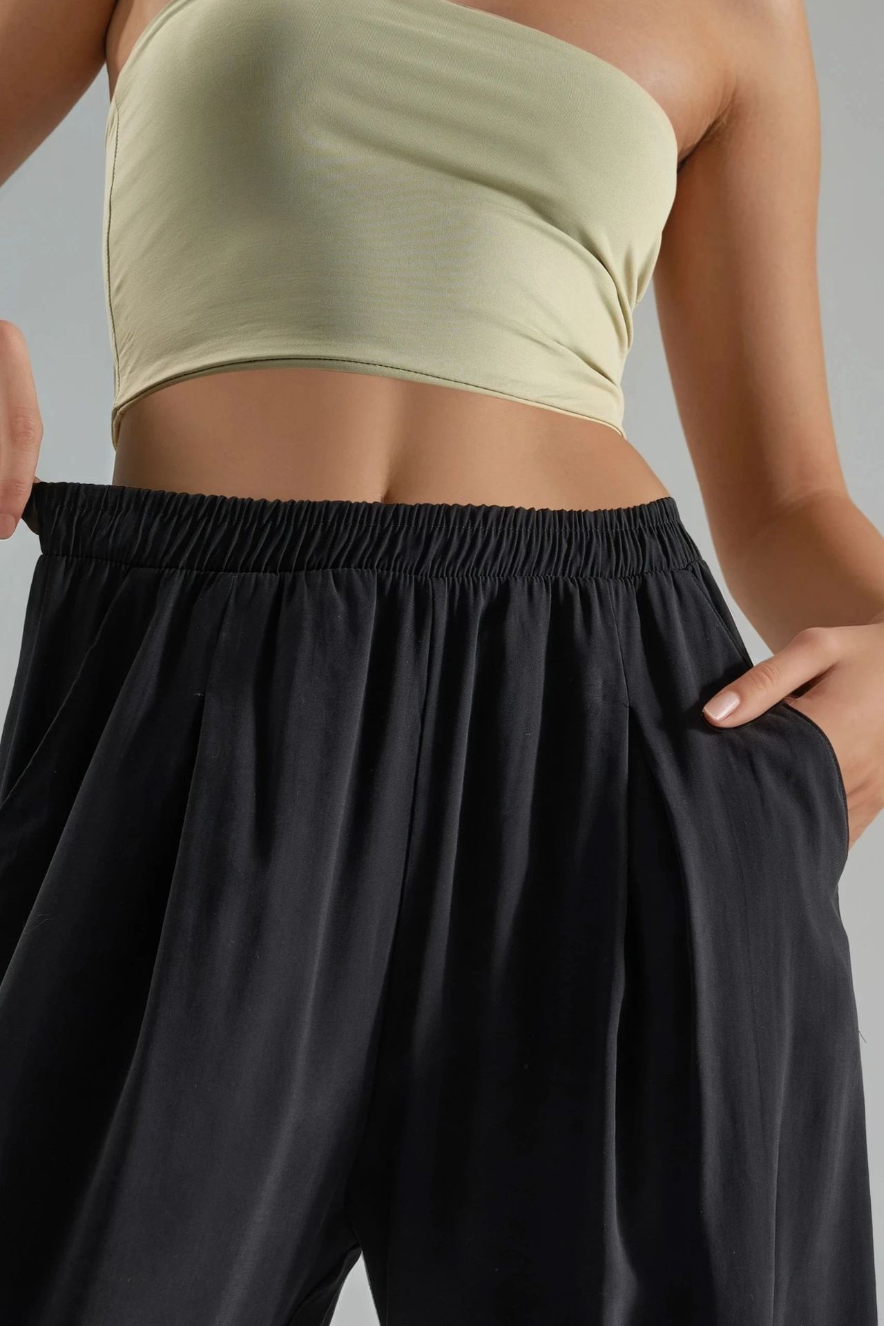 BUSEM Wide Leg Pleated Pants 6