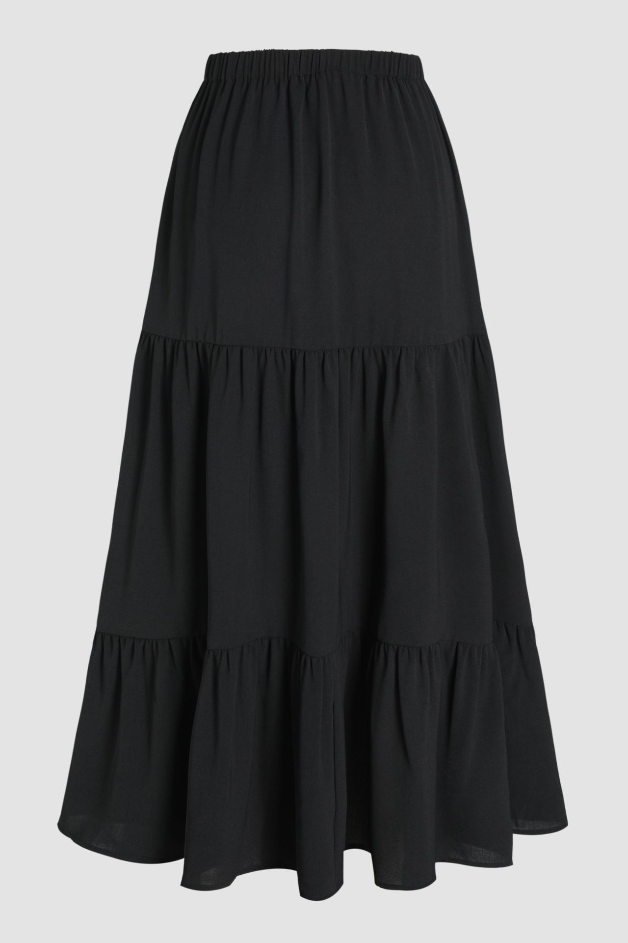 High Waist Maxi Skirt with Slit 1
