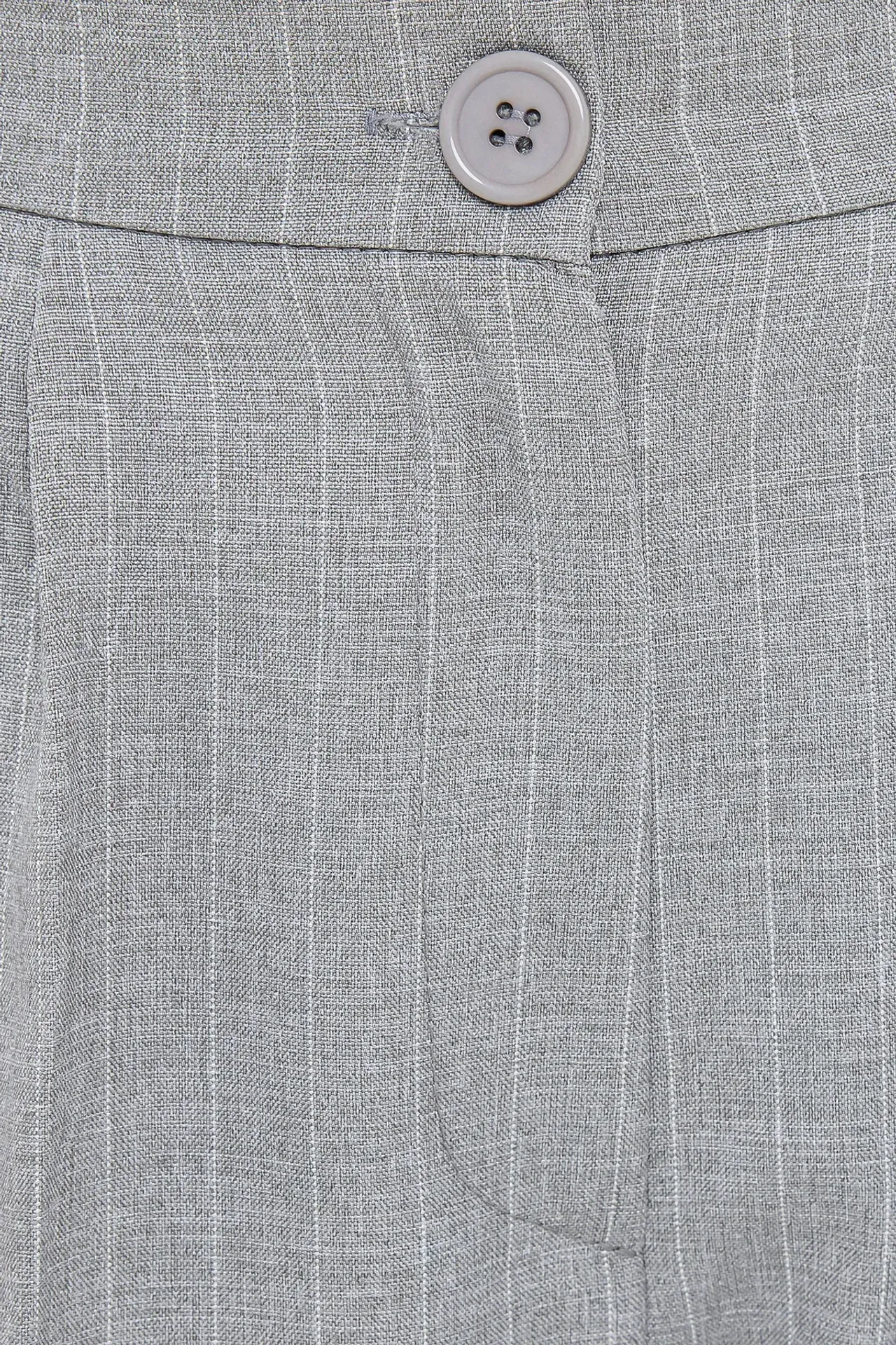 High-Waist Striped Carrot Trousers 