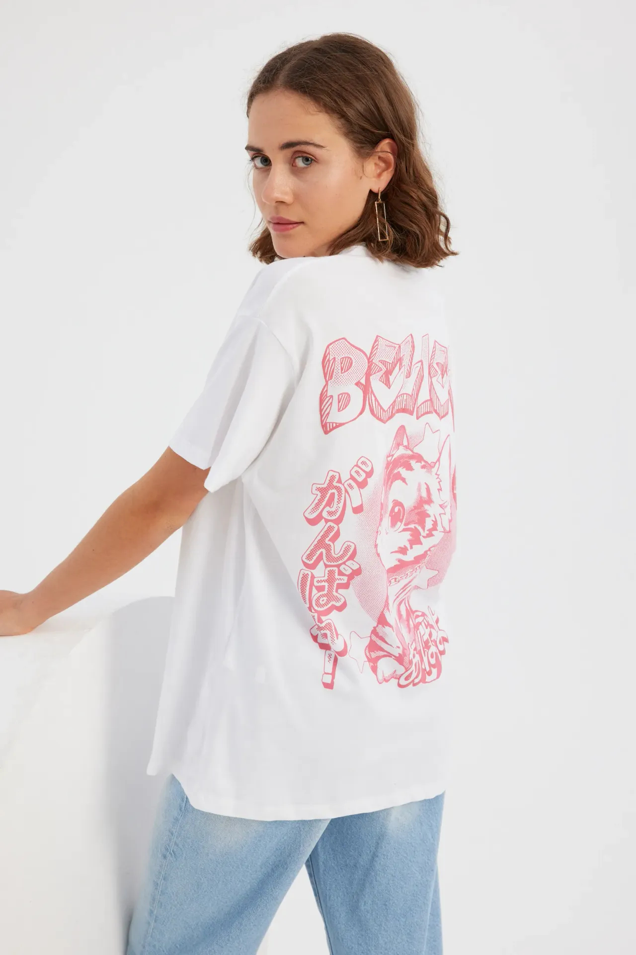 Printed Short Sleeve Round Neck T-Shirt