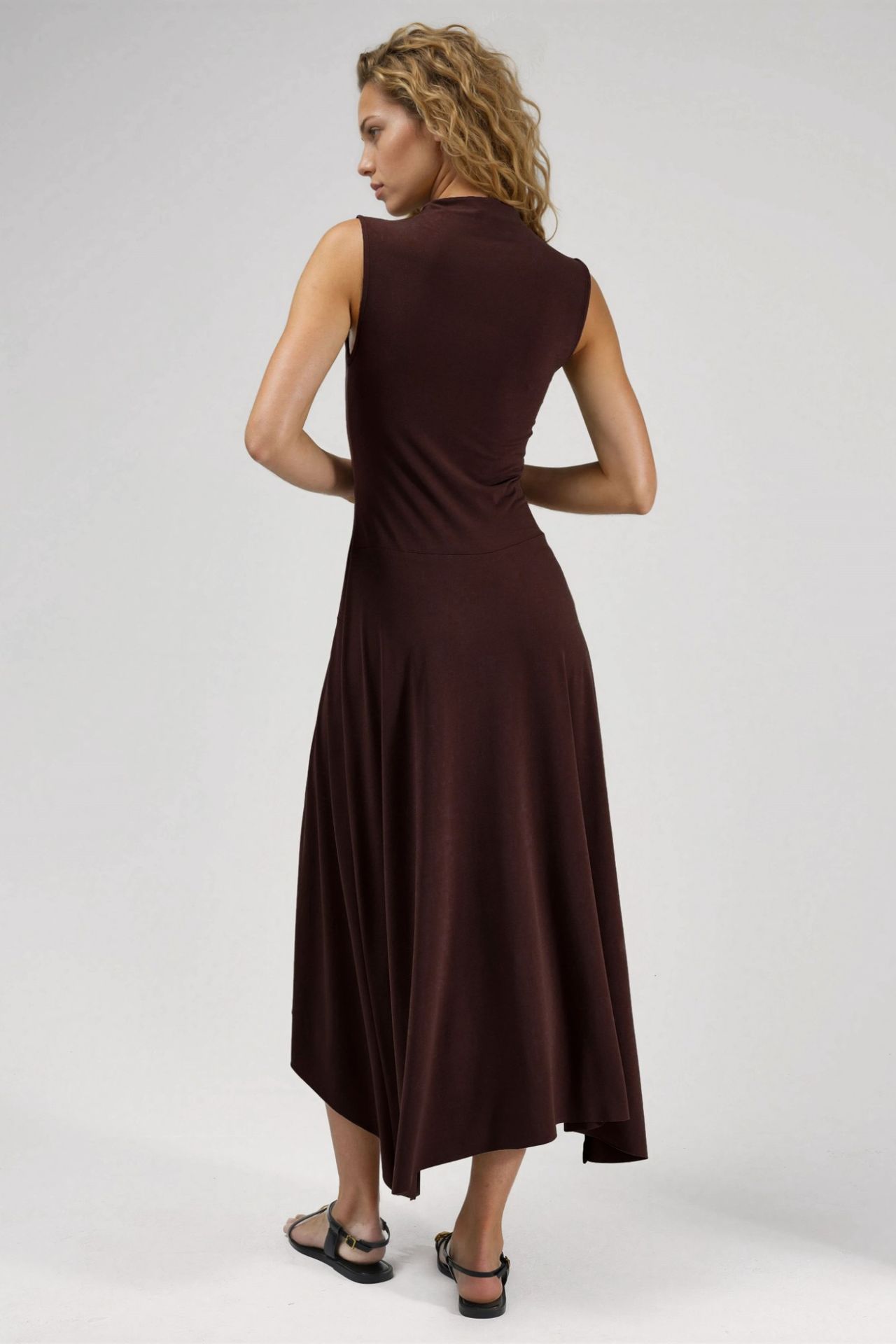 Asymmetric Midi Sandy Dress 3