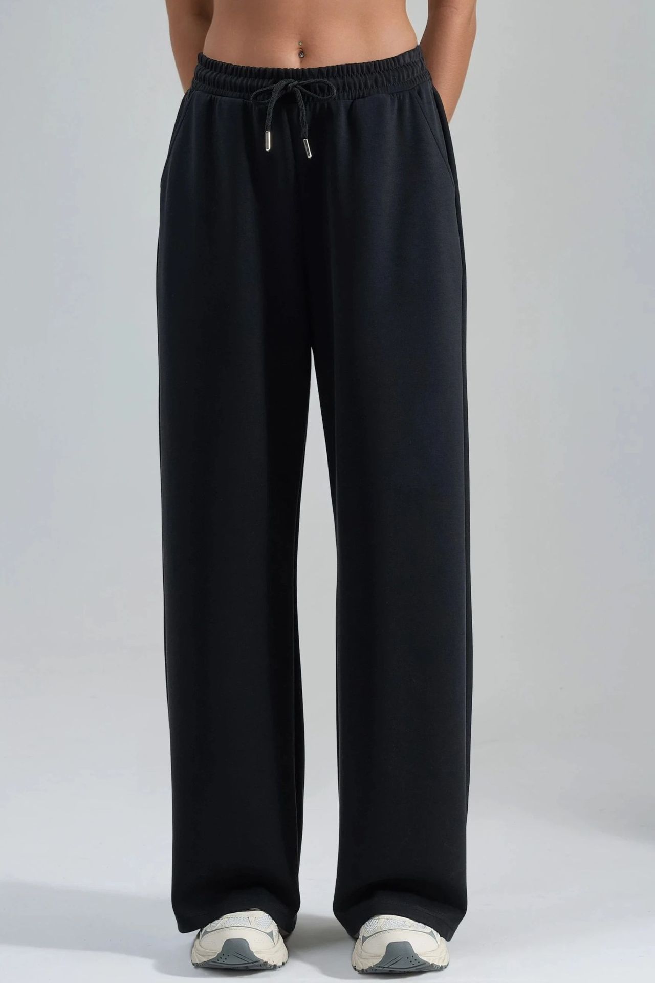BUSEM Mid Waist Wide Leg Modal Pants 1