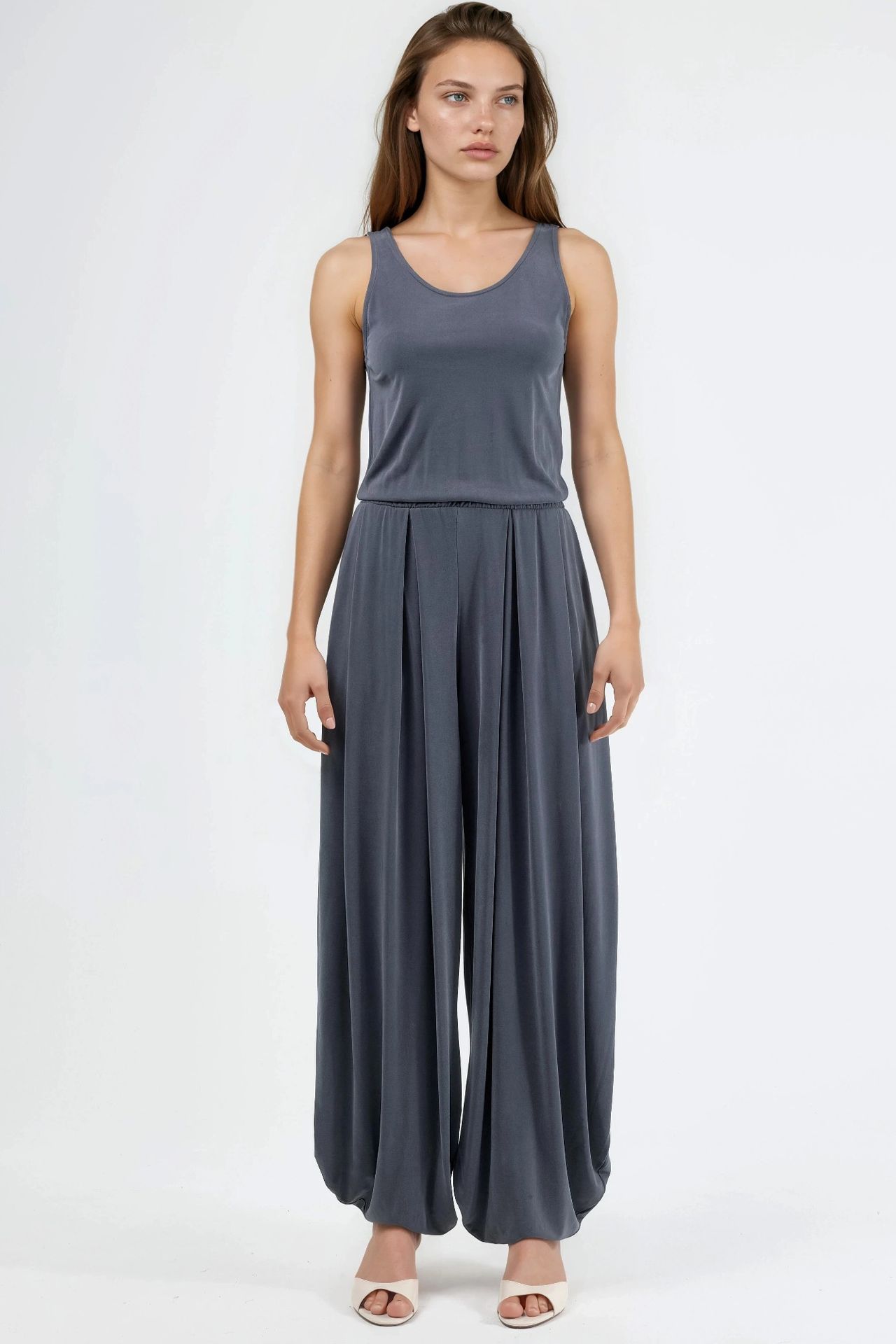 BUSEM Pleated Modal Jumpsuit