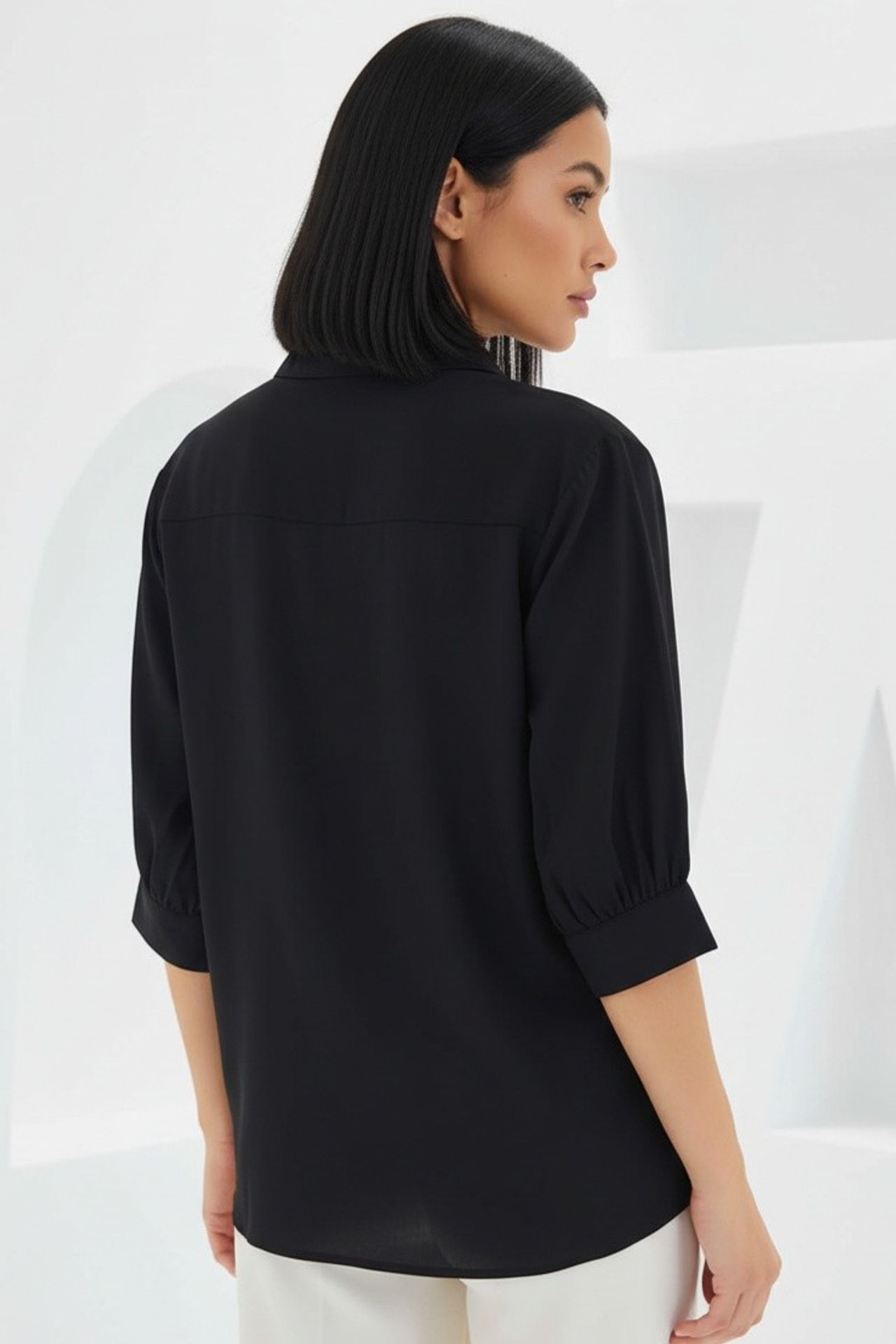 BDART Polo Collar Loose Fit Blouse 3