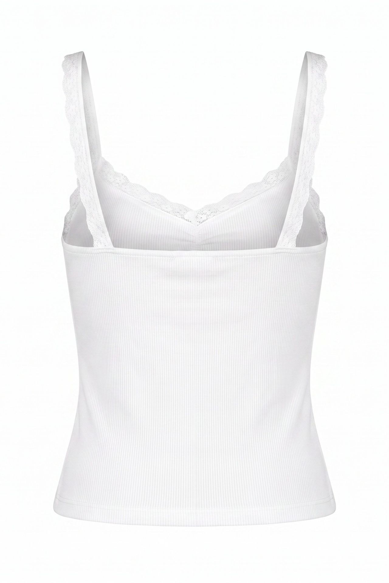 V-Neck Lace Detailed Tank Top 2
