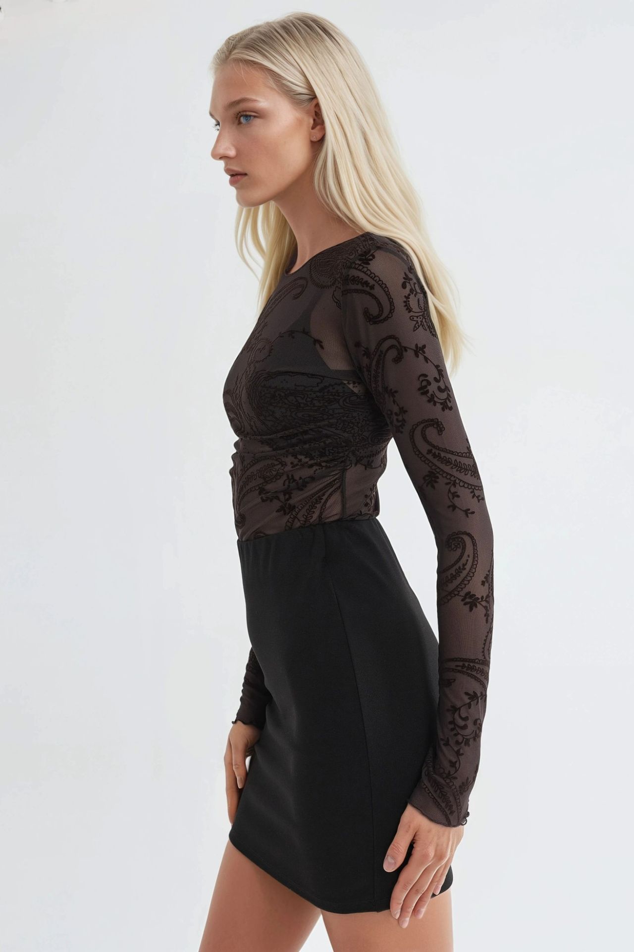 BUSEM High Waist Mini Skirt with Elastic Waist 2