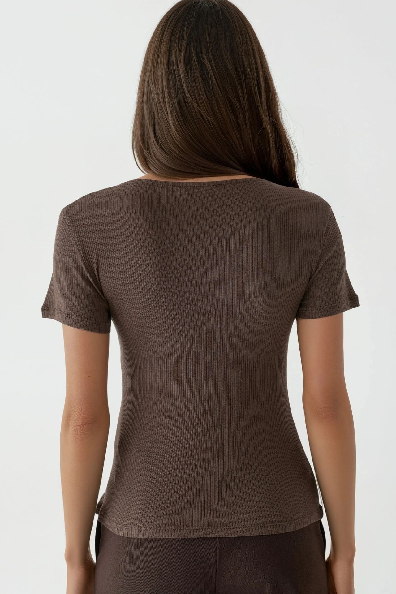 BUSEM V-Neck Blouse with Lace Detail 3