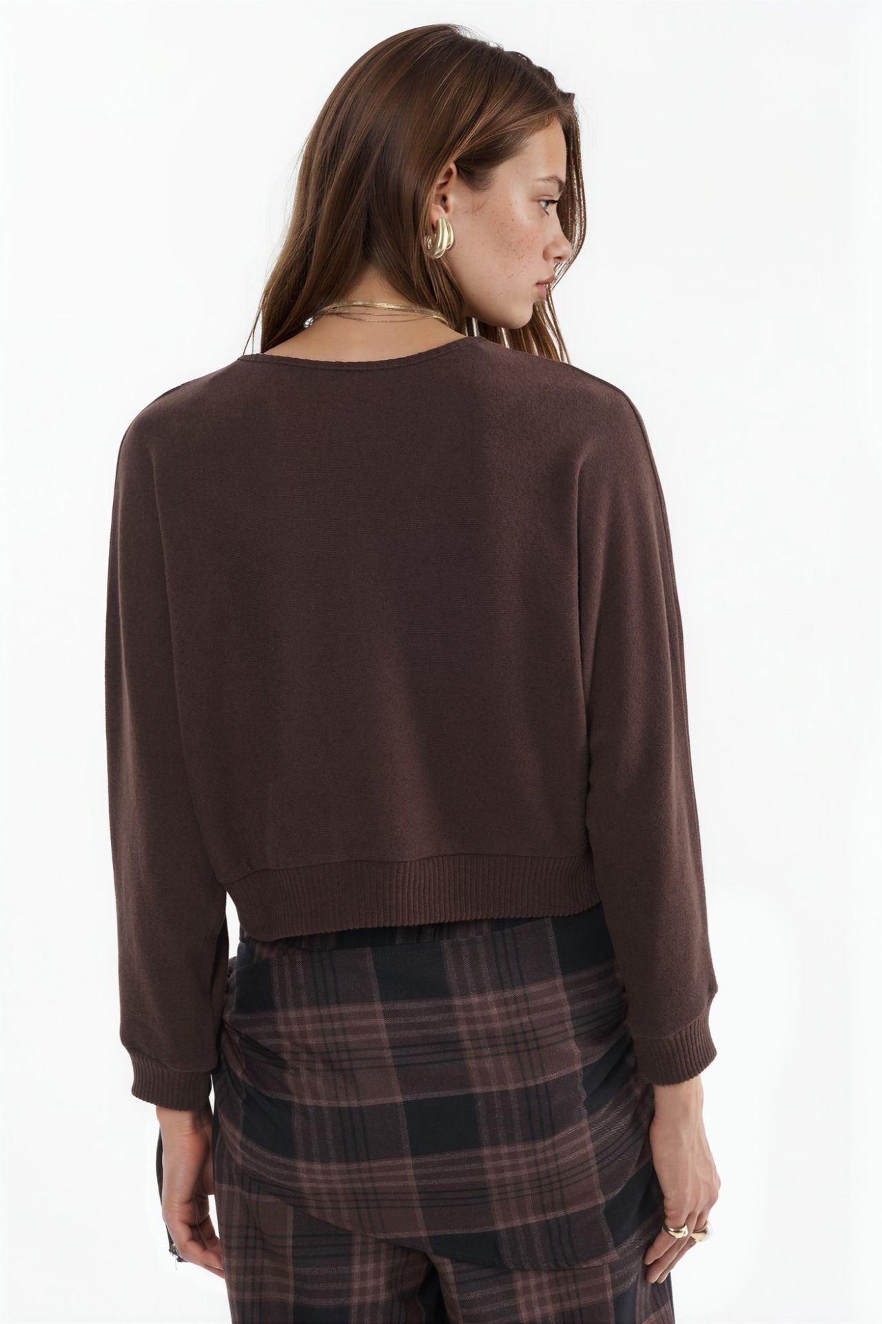 BUSEM V-Neck Ribbed Crop Cardigan 5