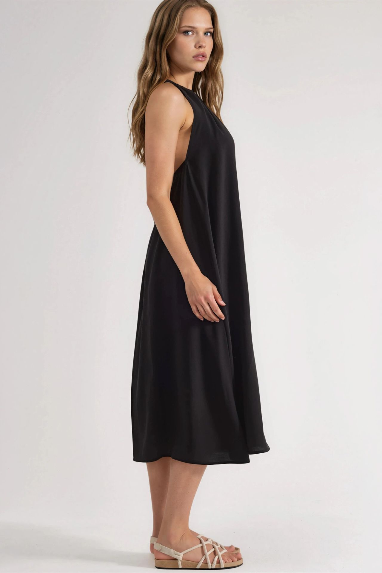 BUSEM Halter Neck Midi Dress 2